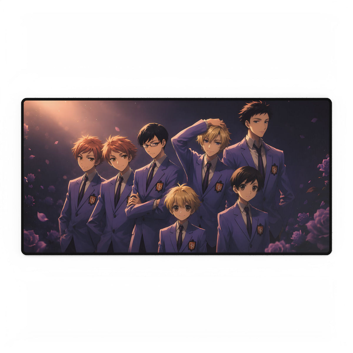 Anime School Uniform Boys Desk Mat | Large Gaming Mouse Pad