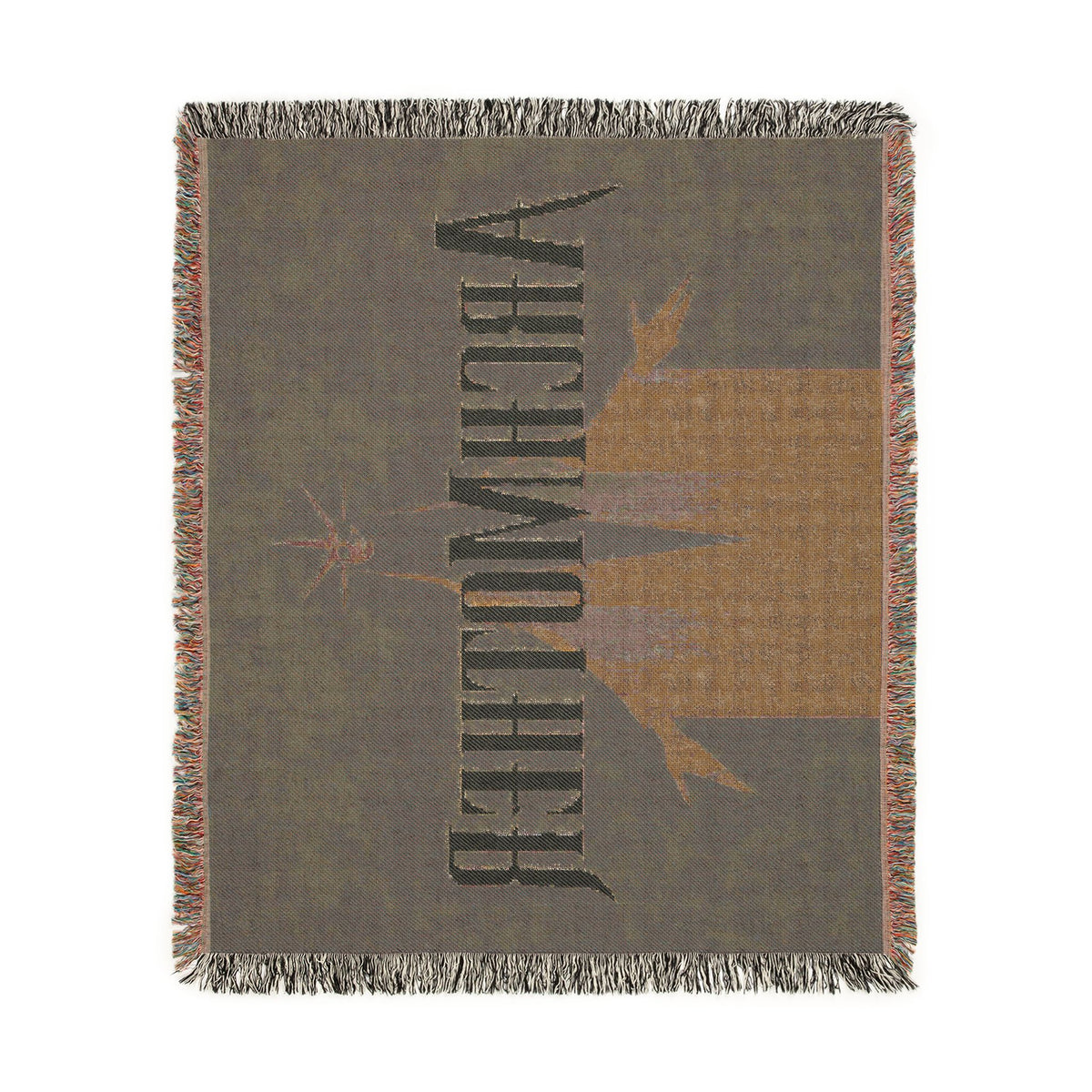 Deadlock Archmother Woven Blanket, 100% Cotton Throw with Fringe, Gothic Gaming Decor, Gamer Gift