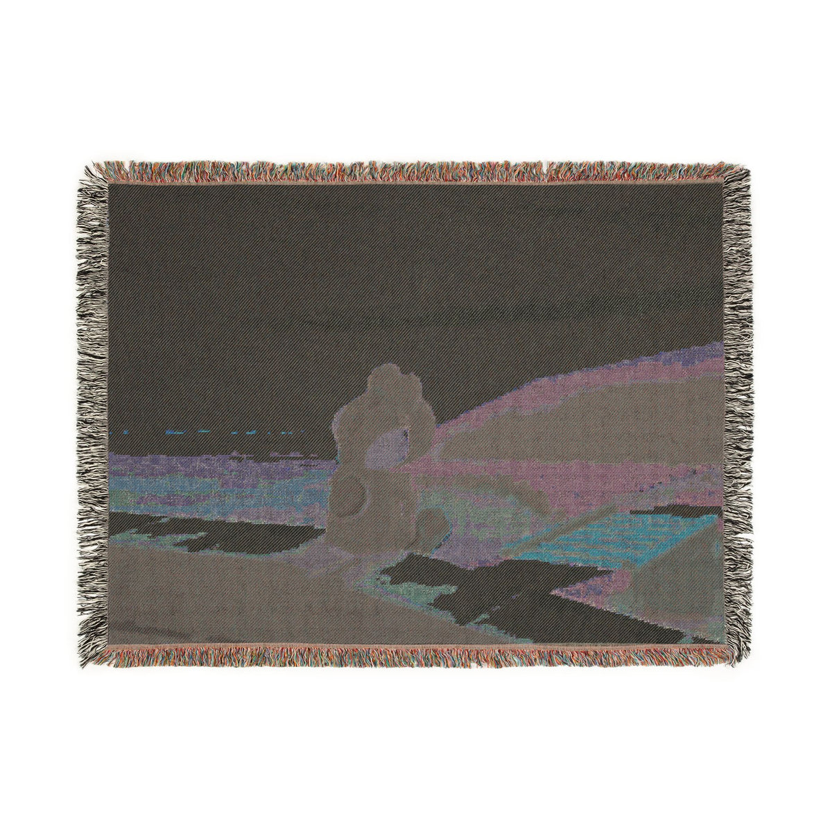 Yosh-i Coastal Sunset Scene Woven Blanket | Scenic Throw