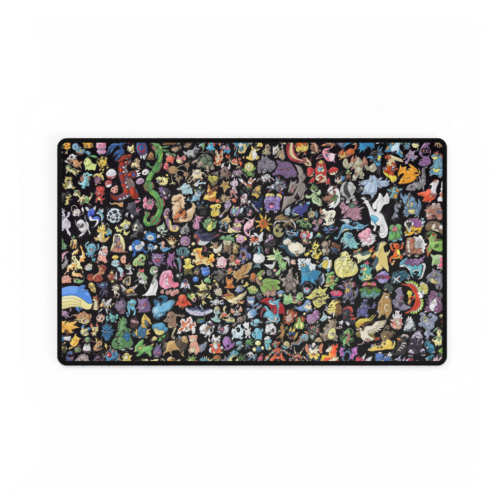 Pixel Monster Pattern Desk Mat | Large Gaming Mousepad