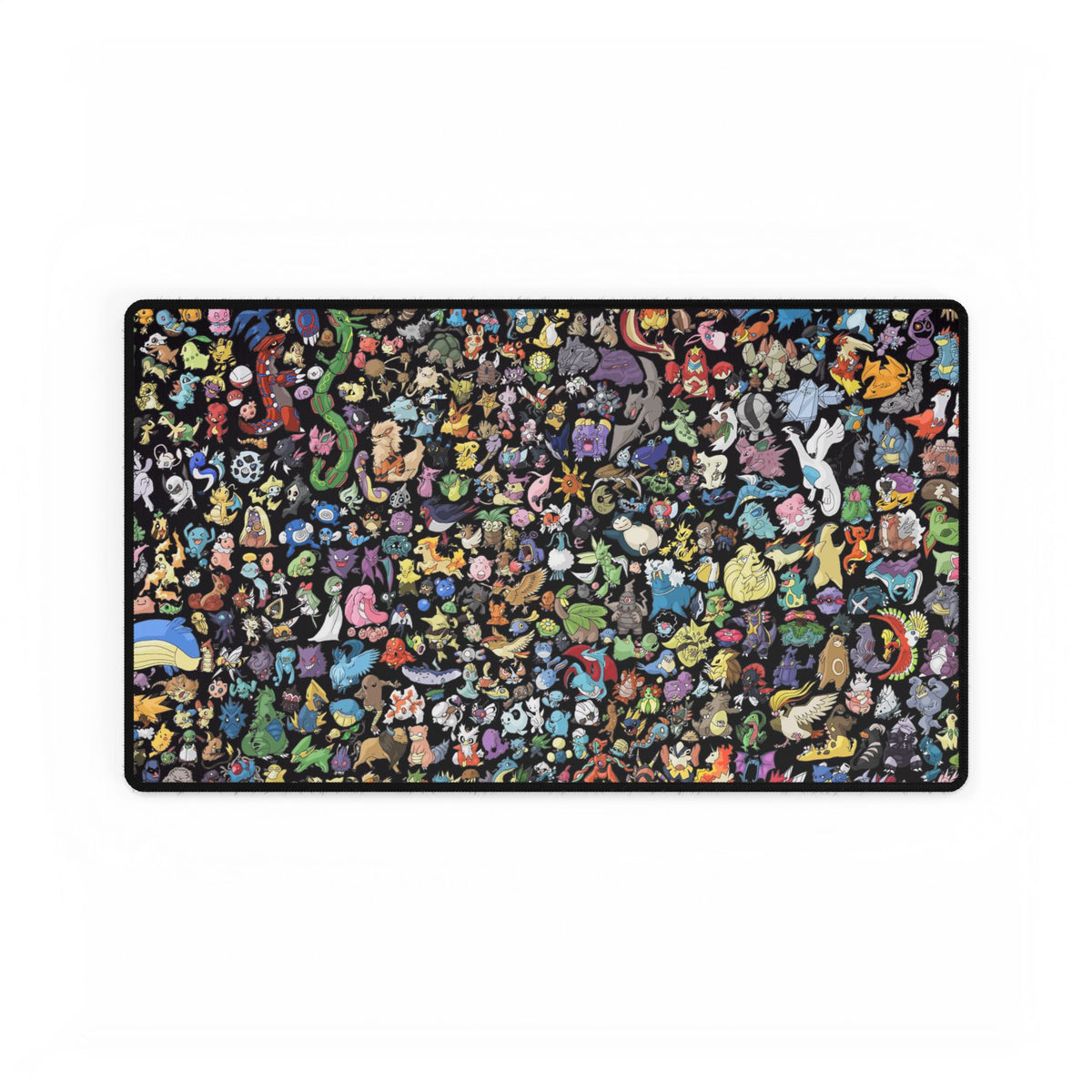 Pixel Monster Pattern Desk Mat | Large Gaming Mousepad