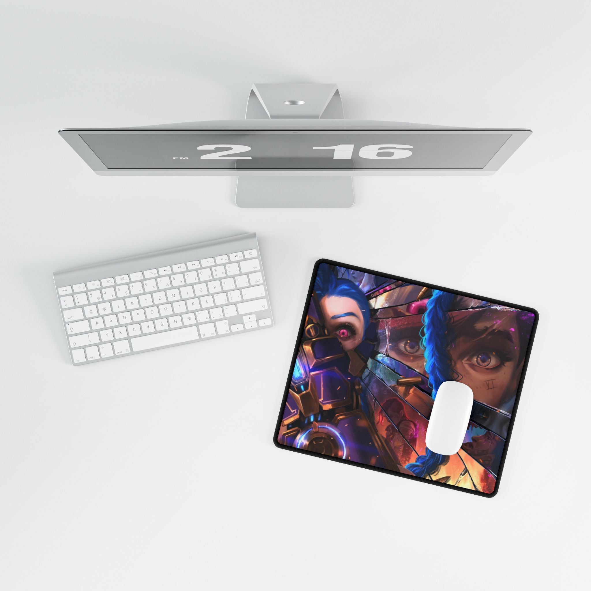 Jinx Arcane Desk Mat | Large Anti-Fray Gaming Mouse Pad, Office Desk Protector