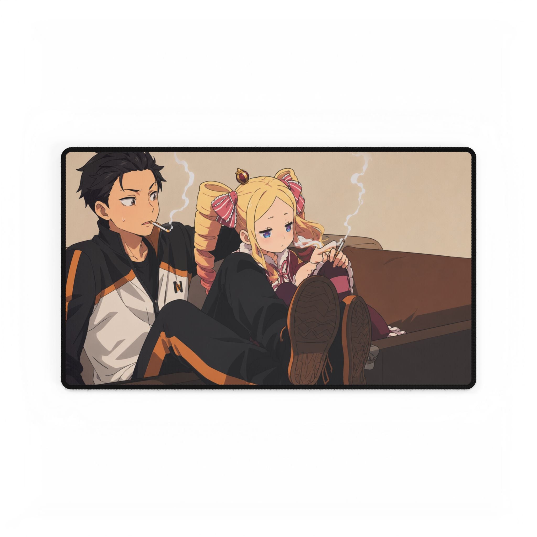 RE:zero Desk Mat — Relaxed Lounge Gaming/Office Mouse Pad