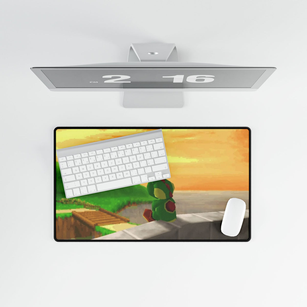 Sunset Yoshi Scene Desk Mat | Gaming Mouse Pad