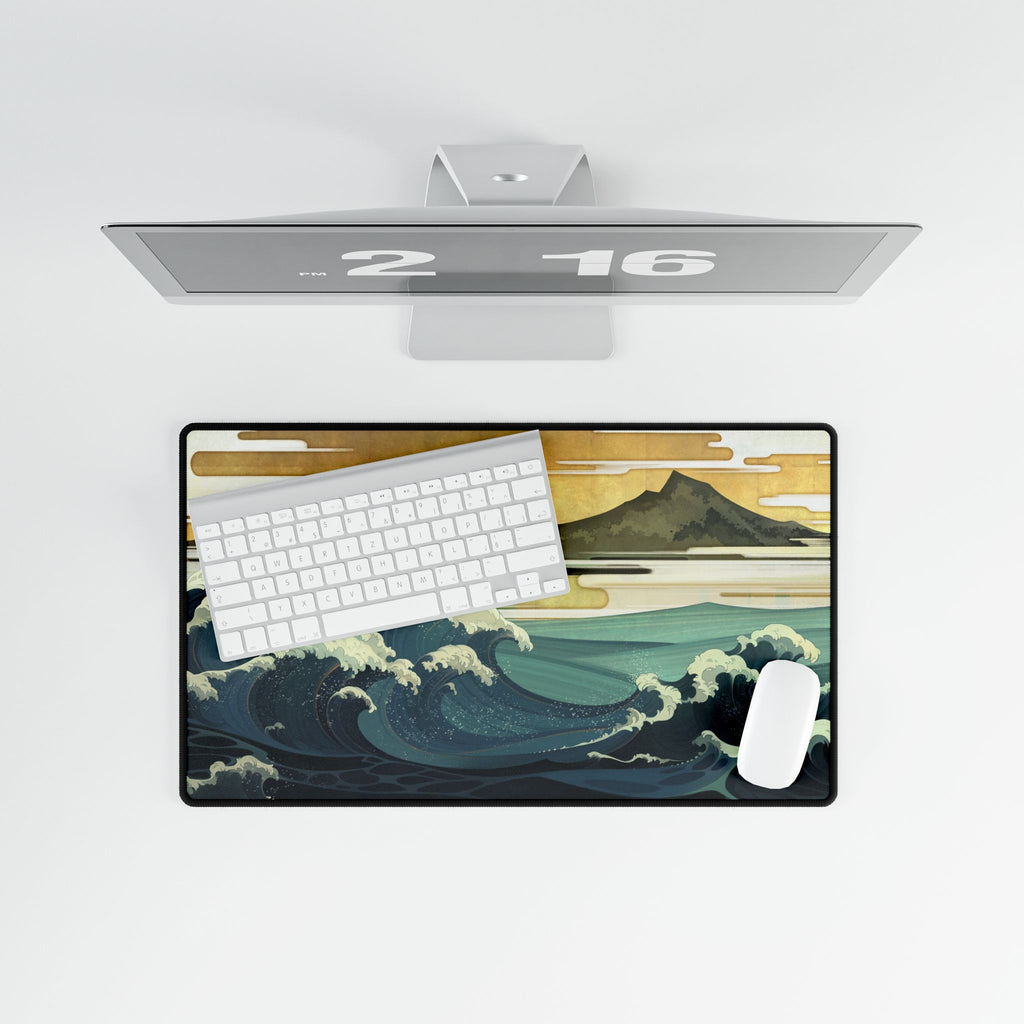Under the Wave off Kanagawa Desk Mat | XL Non-Slip Gaming & Office Mouse Pad