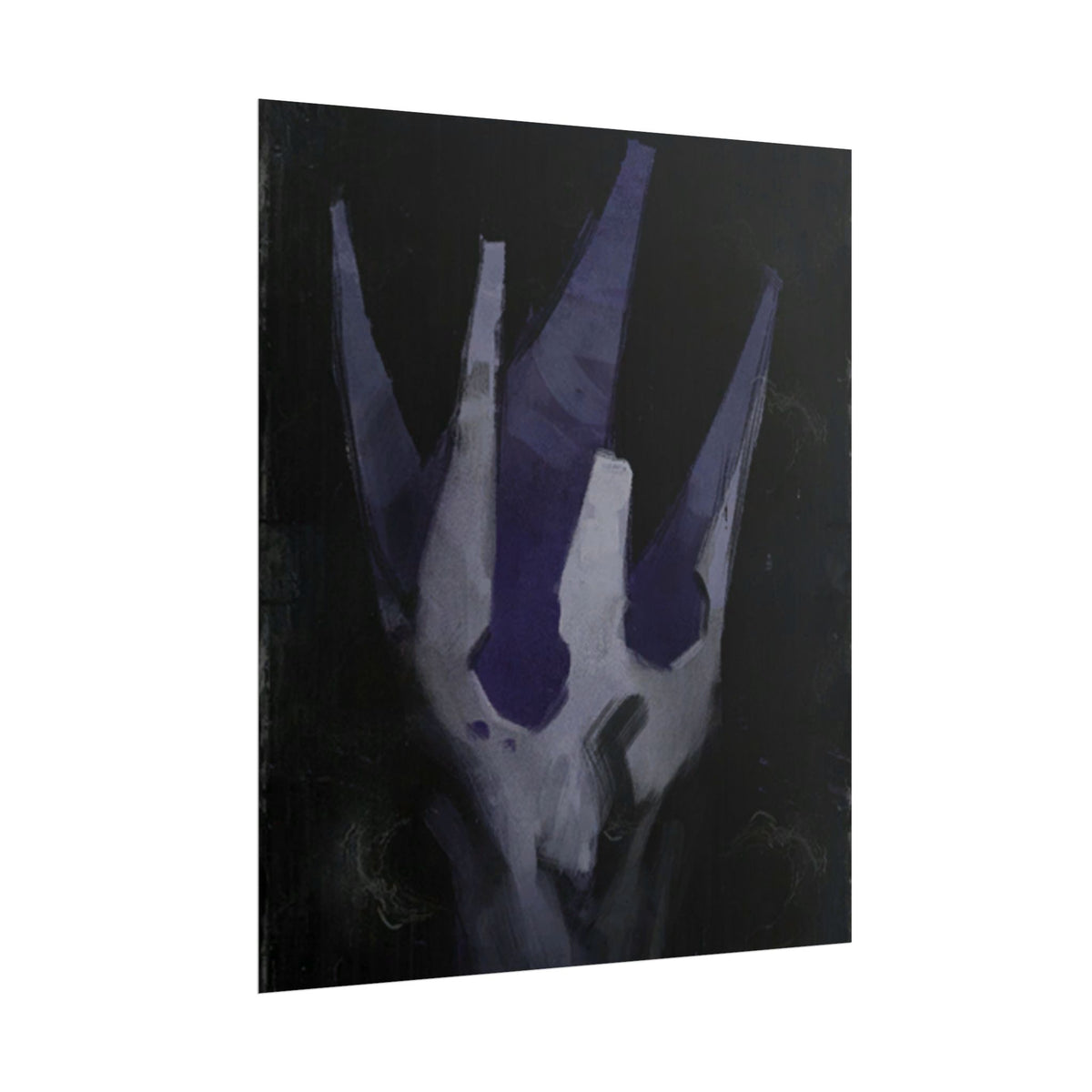 Disco Elysium Volition Poster, Moody Gaming Wall Art, Dark Indigo Giclée Print, Rolled Poster