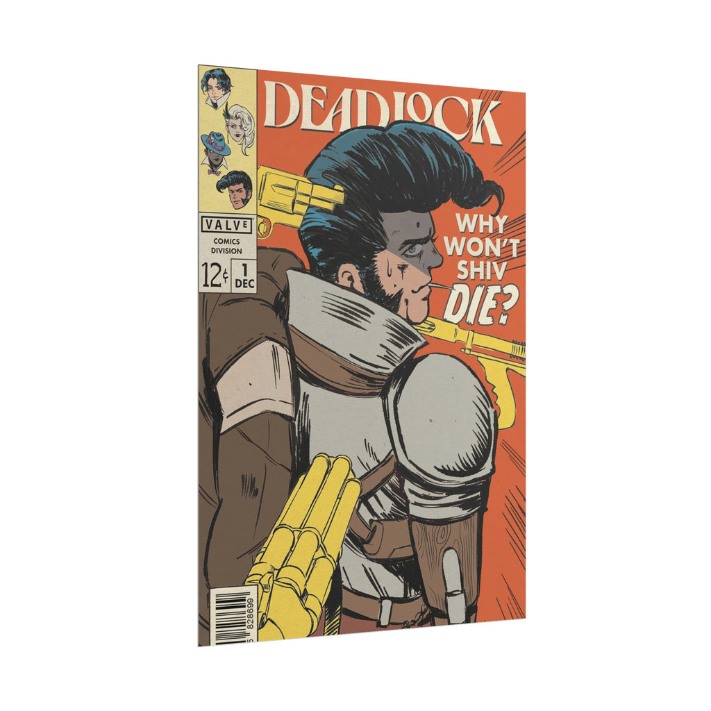 Shiv Deadlock Comic Cover Rolled Poster | Retro Superhero Pop Art