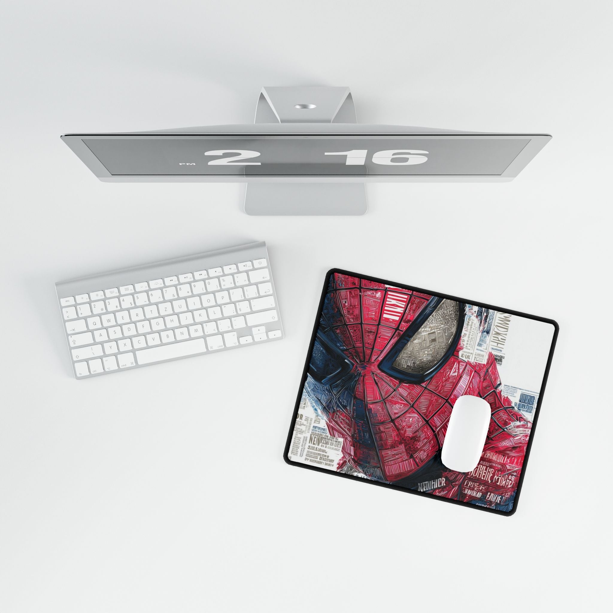 Comic Spider-Man Newspaper Masked Hero Desk Mat | XL Gaming Mouse Pad