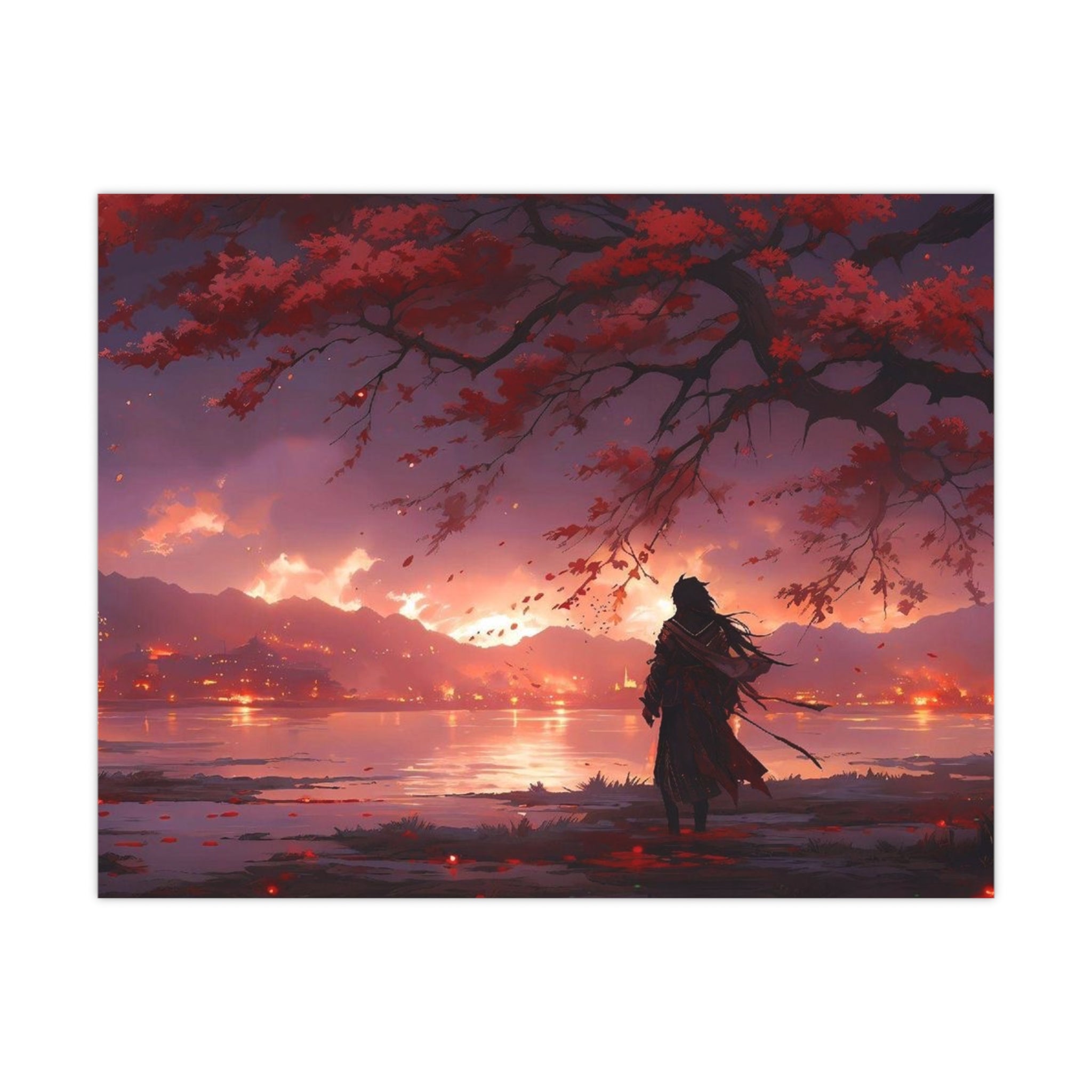 Reflections of a Fiery Sunset | Fine Art Matte & Photo Paper Wall Print
