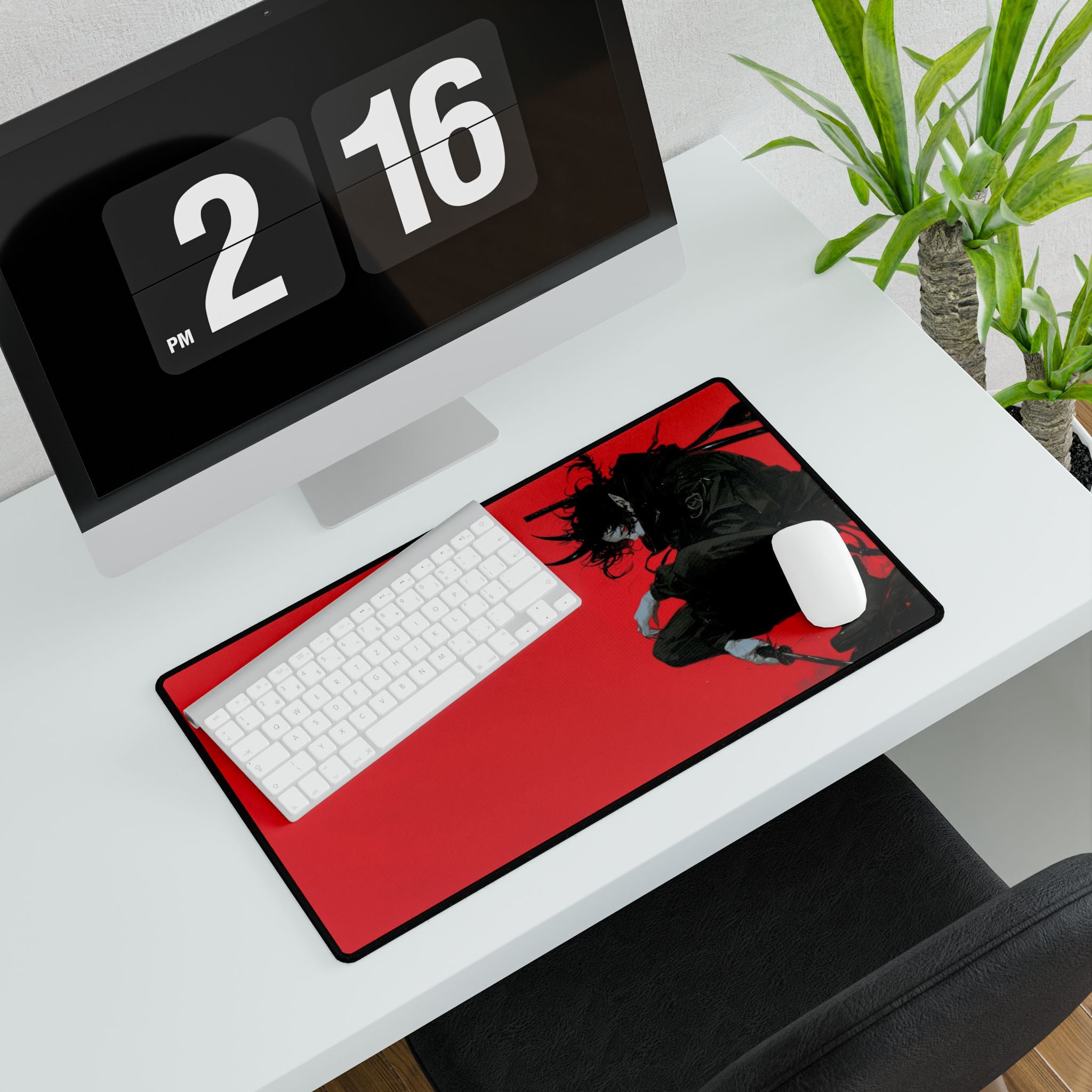 Demon Ninja Anime Boy Desk Mat | XL Gaming Mouse Pad, Non-Slip Anime Mousepad
