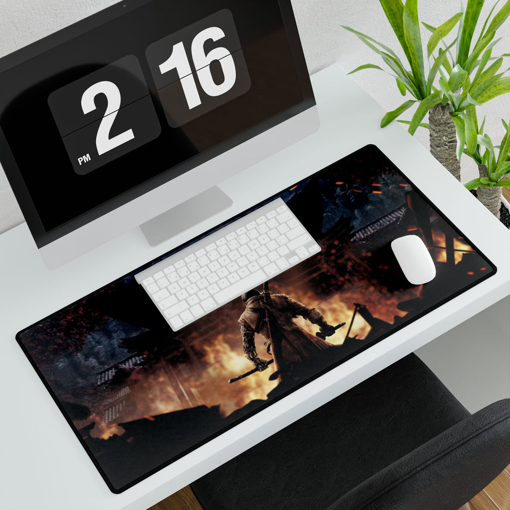 Sekiro: Shadows Die Twice Desk Mat | XL Gaming Mouse Pad, Japanese Art Office Decor