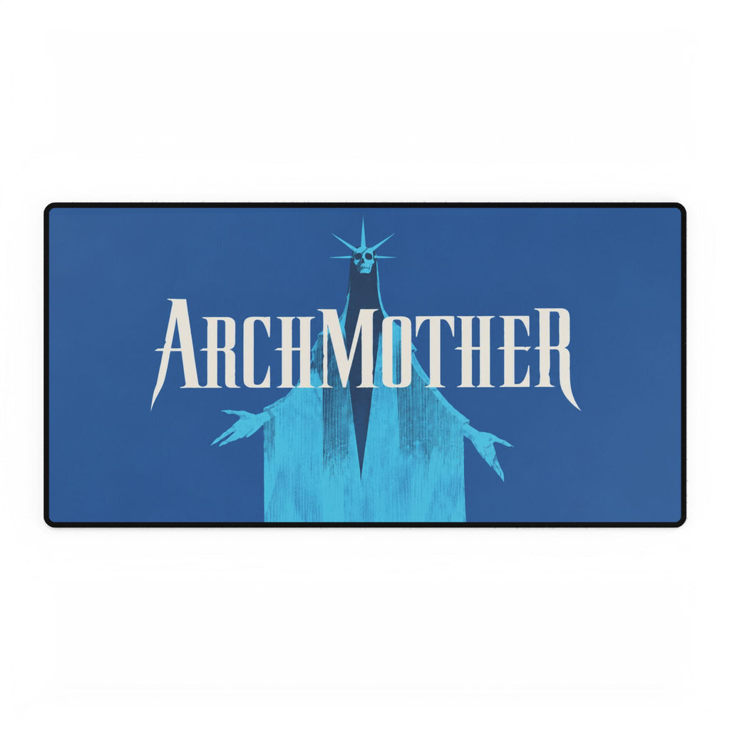 Deadlock Archmother Desk Mat, Blue Gothic Fantasy Mouse Pad, Non-Slip Gaming Desk Pad, Stitched Edges, 3 Sizes