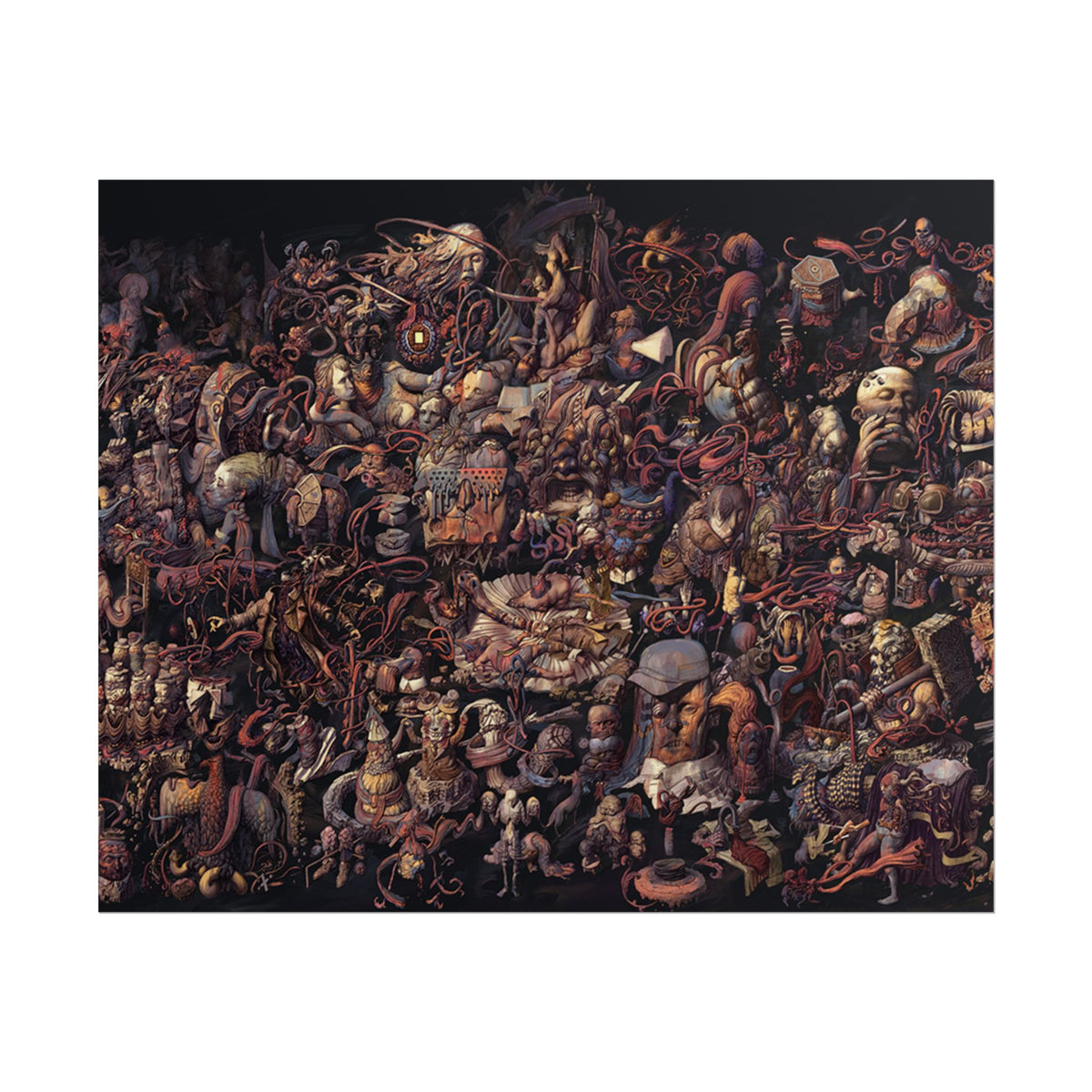 Thought Cabinet Poster, Disco Elysium Inspired Wall Art, Dark Surreal Collage Print, Detective RPG Decor, Rolled Fine Art Poster