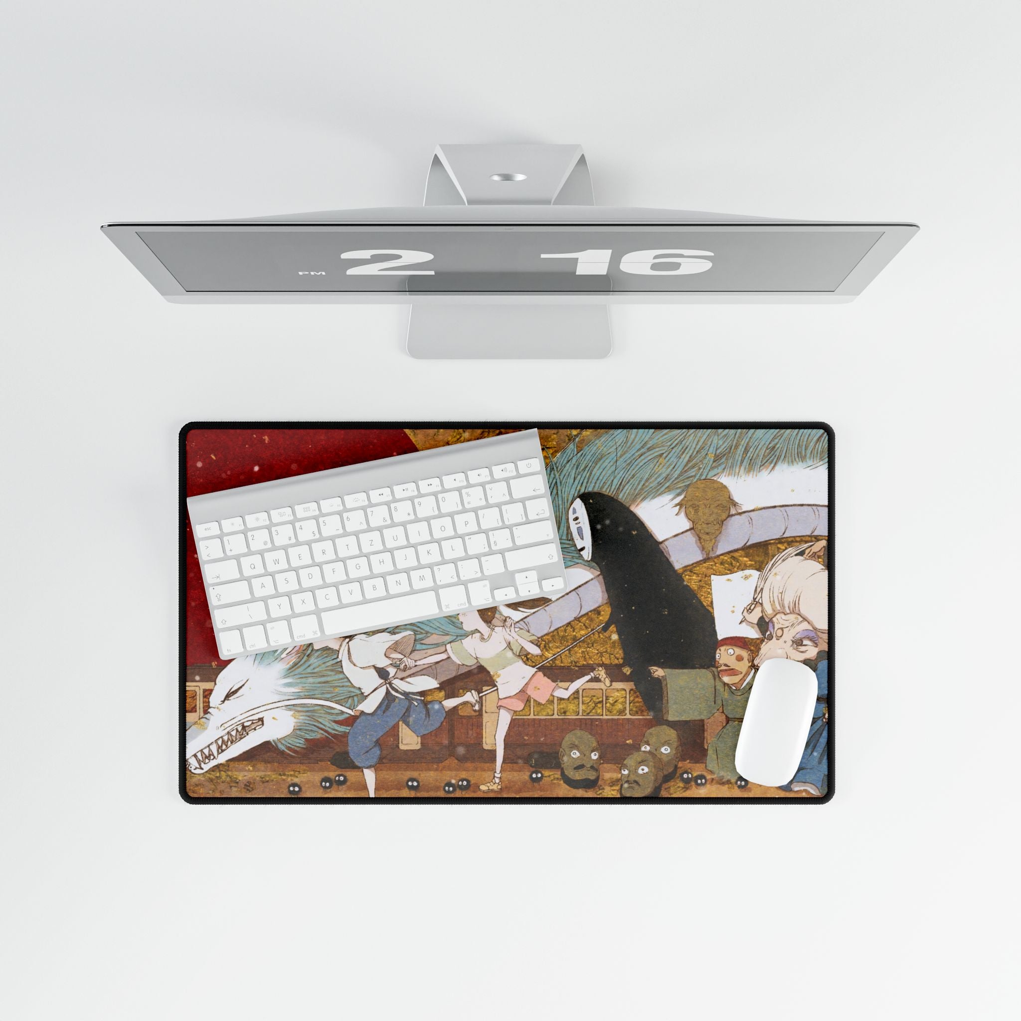 Spirited Away Anime Desk Mat | XL Gaming Mouse Pad, Studio Ghibli Home Office Decor