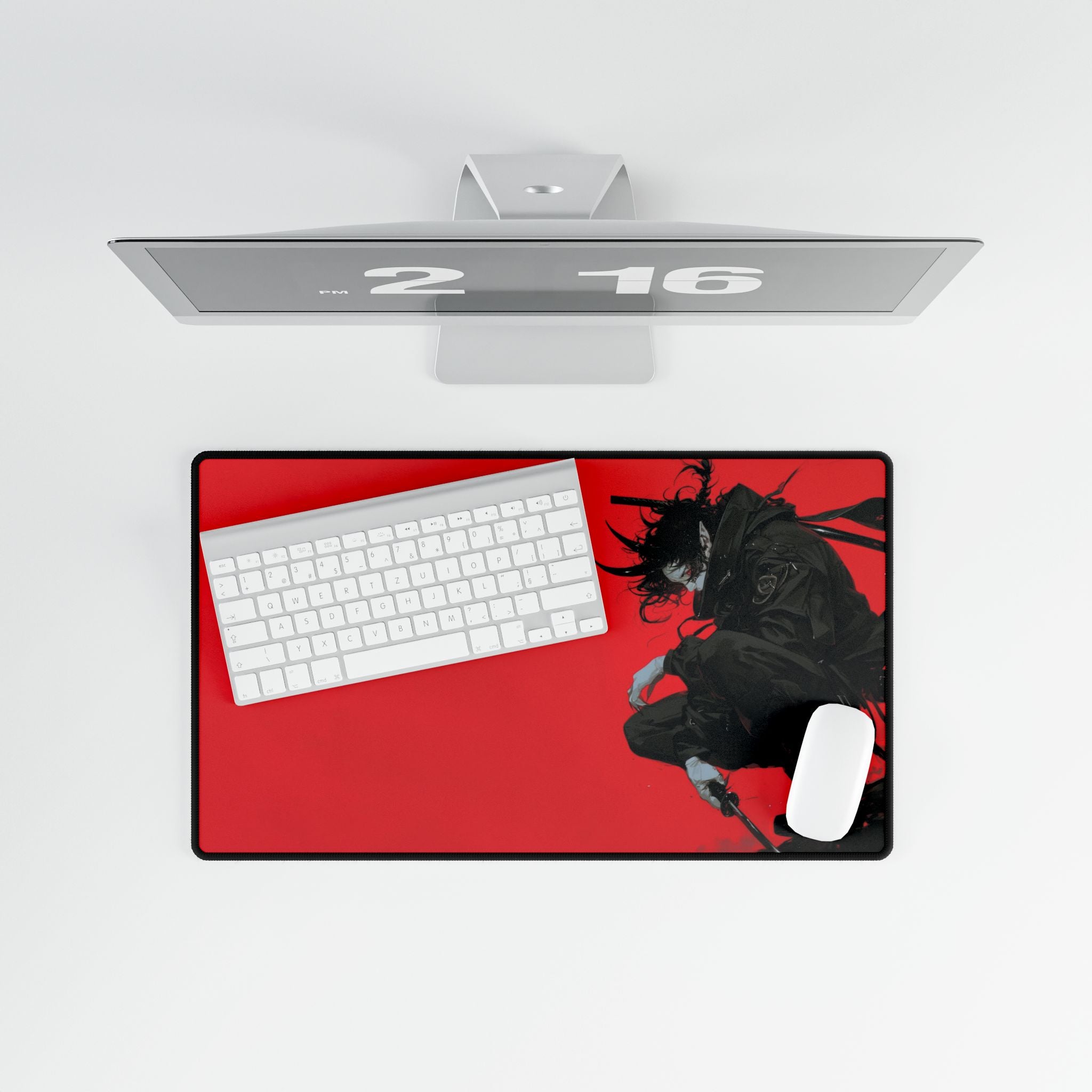 Demon Ninja Anime Boy Desk Mat | XL Gaming Mouse Pad, Non-Slip Anime Mousepad