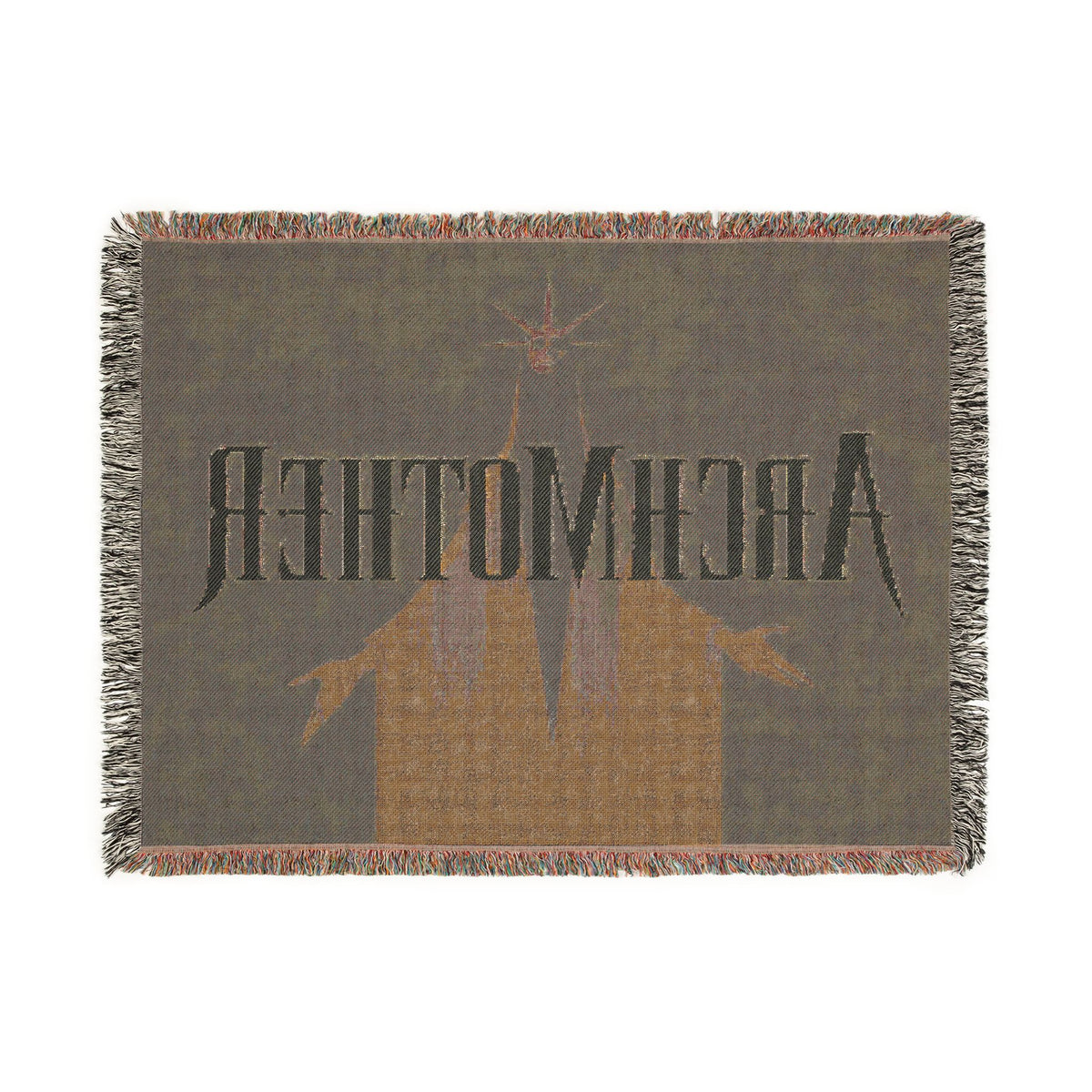 Deadlock Archmother Woven Blanket, 100% Cotton Throw with Fringe, Gothic Gaming Decor, Gamer Gift