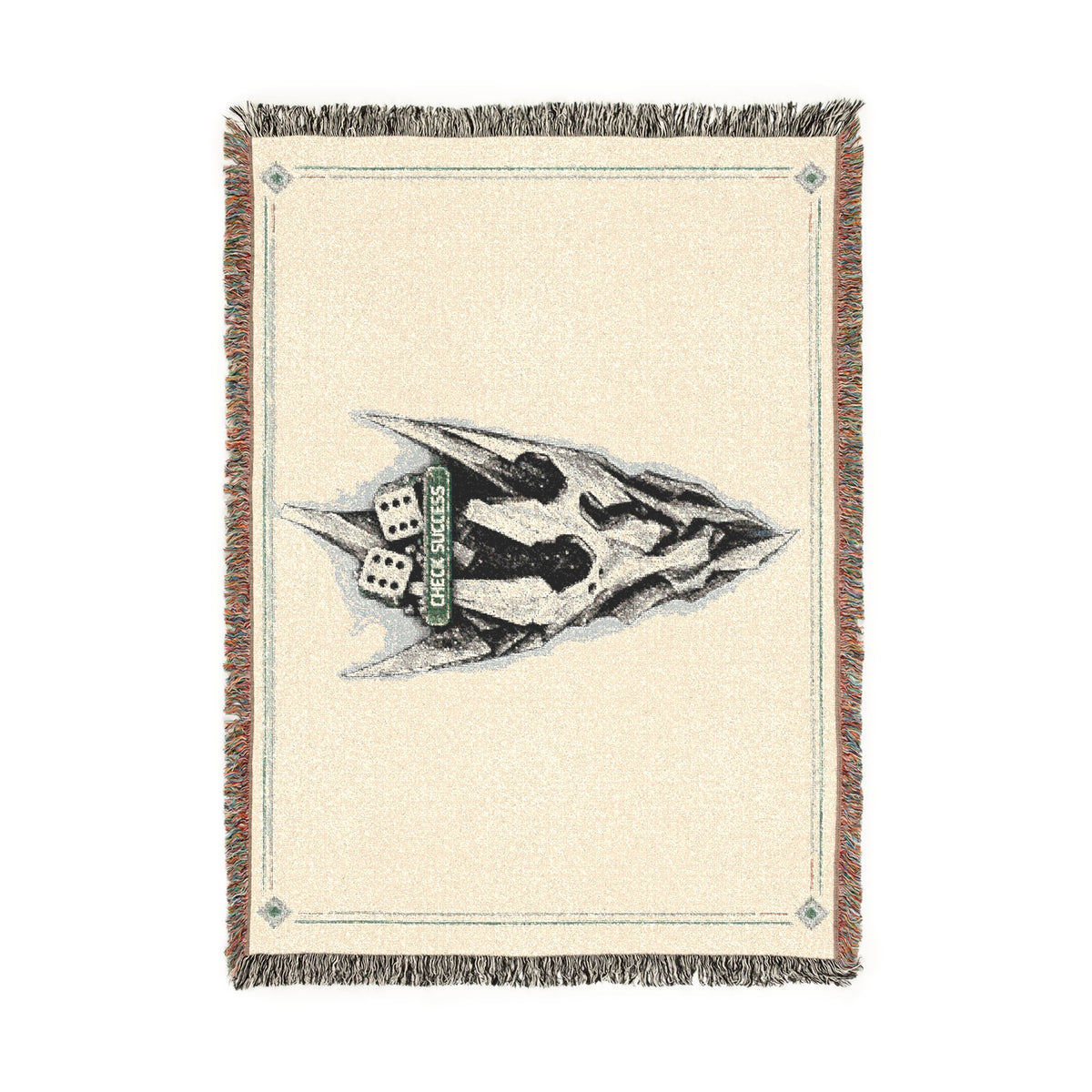 Disco Skull Volition Woven Blanket | Gothic Dark Skull Throw