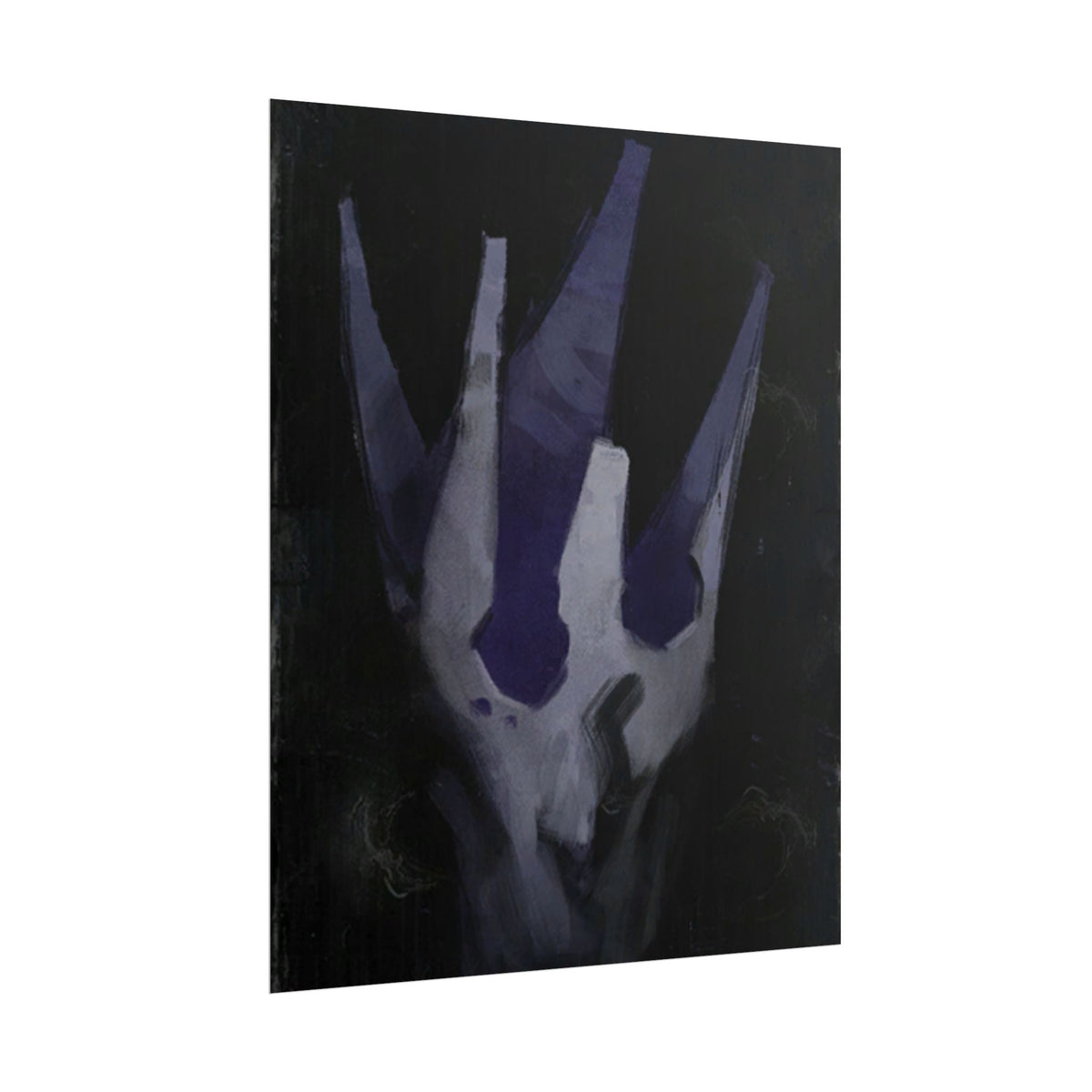 Disco Elysium Volition Poster, Moody Gaming Wall Art, Dark Indigo Giclée Print, Rolled Poster