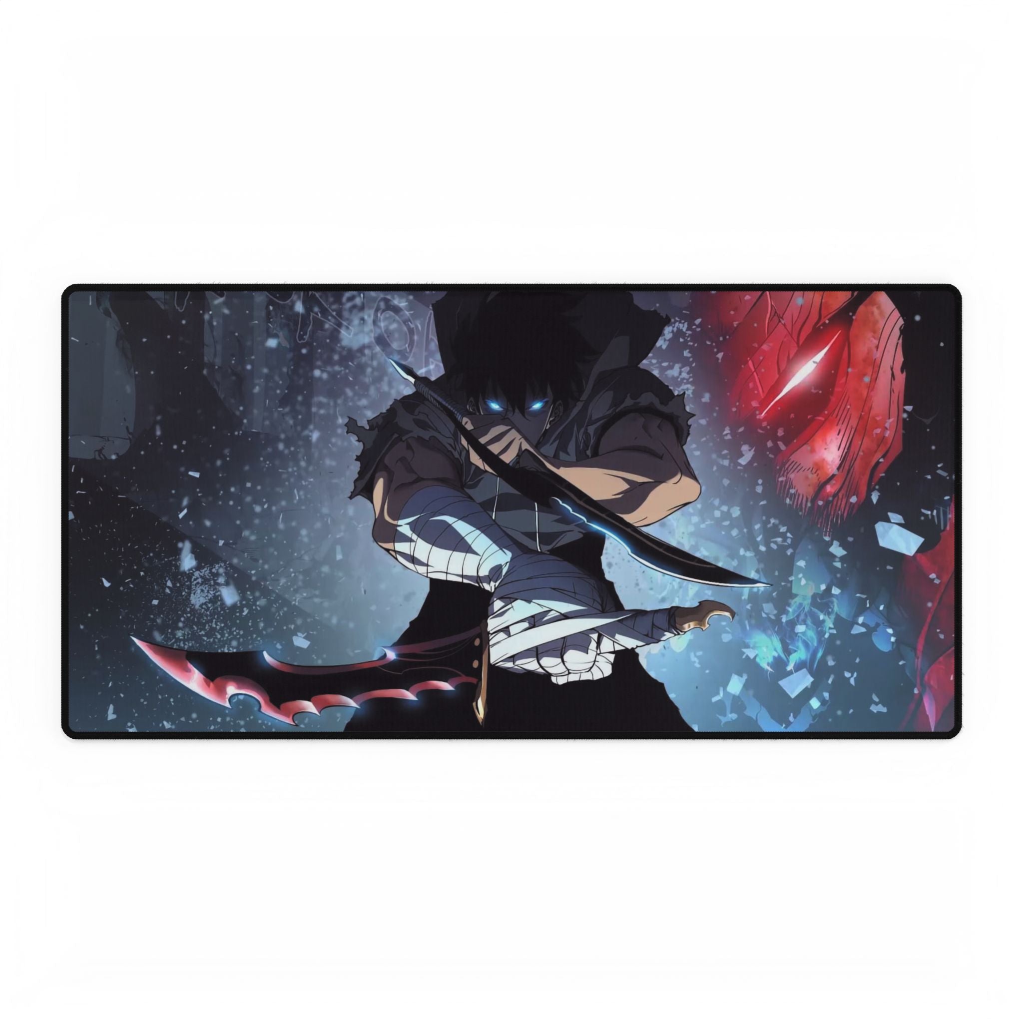 Solo Leveling Sung Jin-Woo Desk Mat | XL Anime Gaming Mouse Pad, Non-Slip