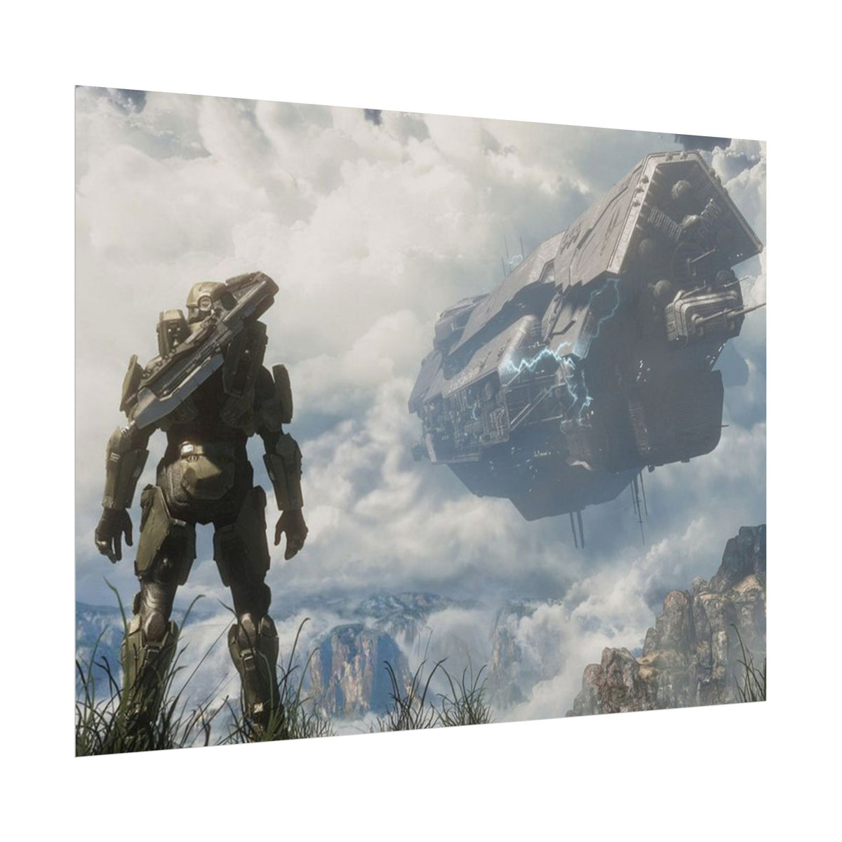 Halo Video Game Rolled Poster - Gamer Wall Decor, Artistic Print, Adventure Enthusiasts Gift, Office Artwork, Gaming Room Decoration