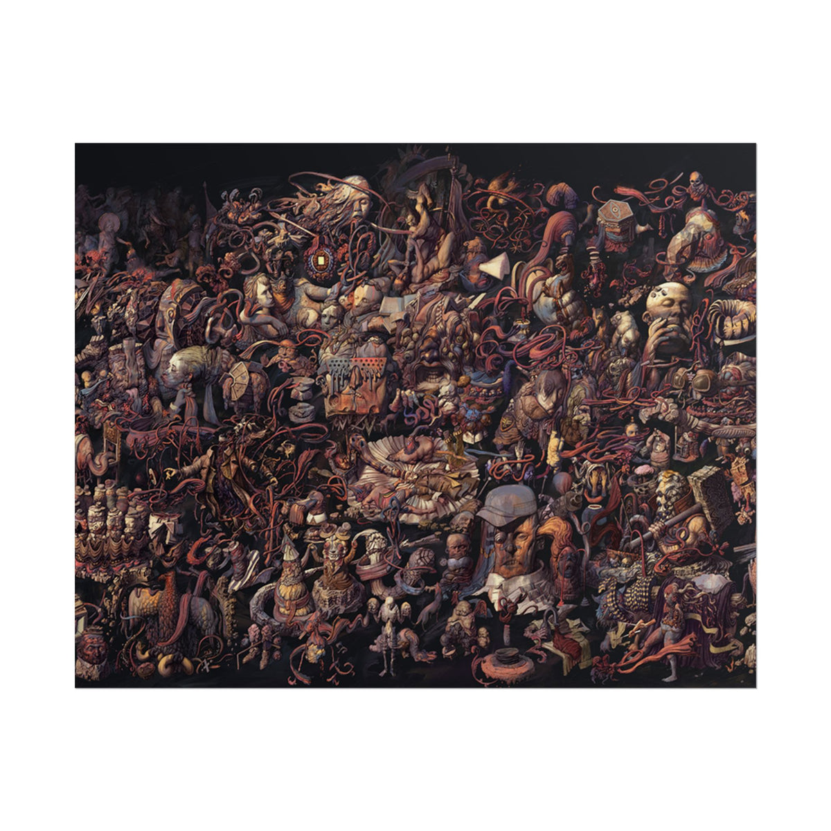 Thought Cabinet Poster, Disco Elysium Inspired Wall Art, Dark Surreal Collage Print, Detective RPG Decor, Rolled Fine Art Poster