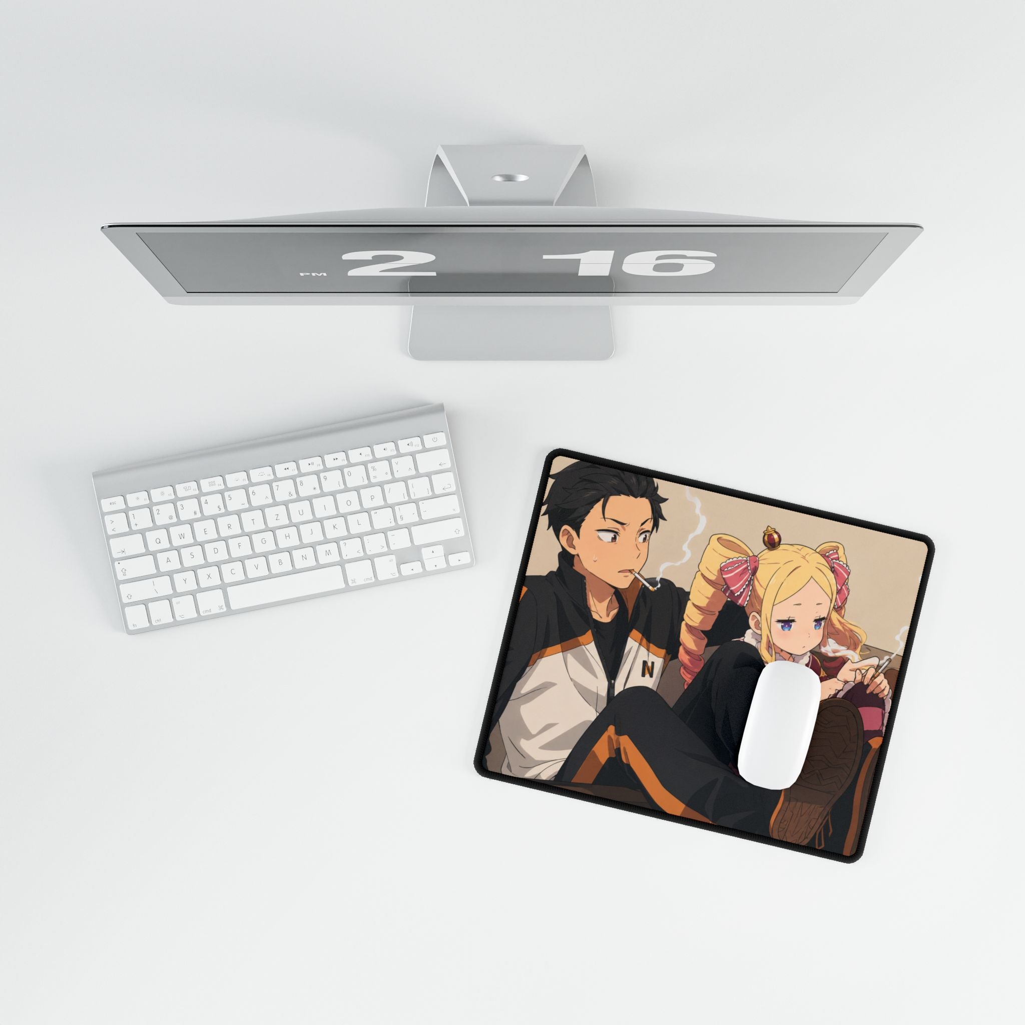 RE:zero Desk Mat — Relaxed Lounge Gaming/Office Mouse Pad