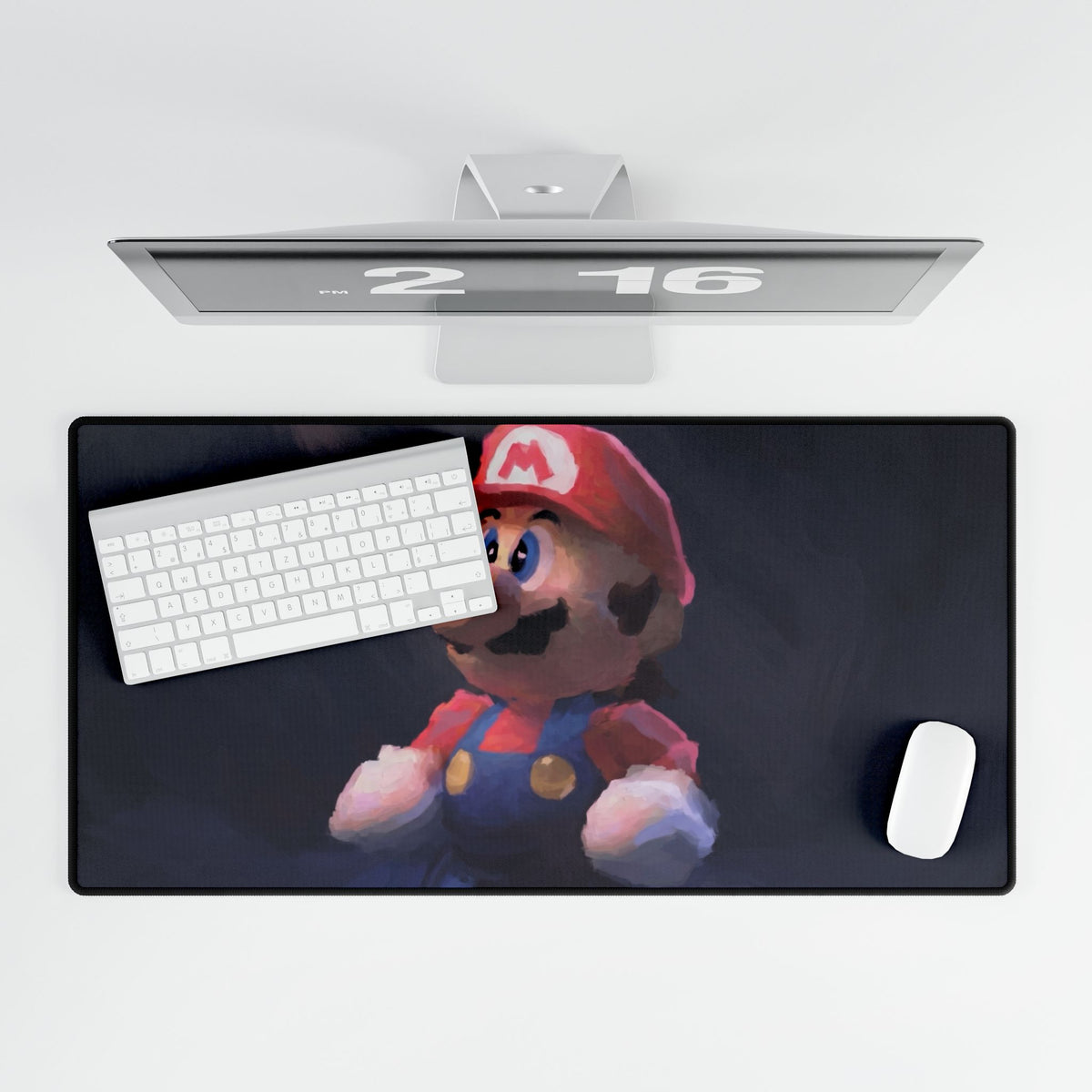 Plush Mario Character Desk Mat | Gaming Mouse Pad