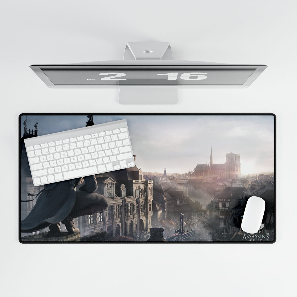 Arno Dorian - Assassin's Creed Unity Inspired Gaming Desk Mat, Ergonomic Mouse Pad, Office Decor, Video Game Accessories, Custom Desk Pad