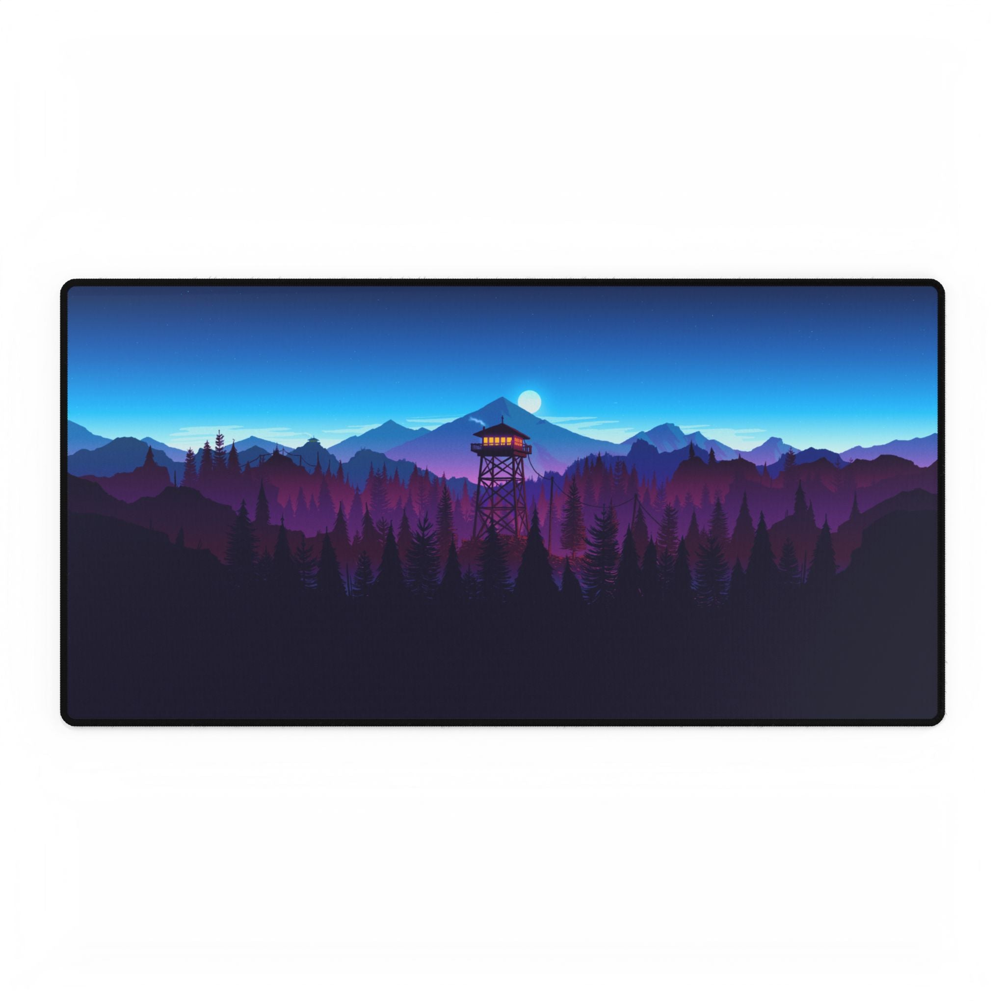 Firewatch Landscape Desk Mat | XL Gaming Mouse Pad, Computer Desk Accessory