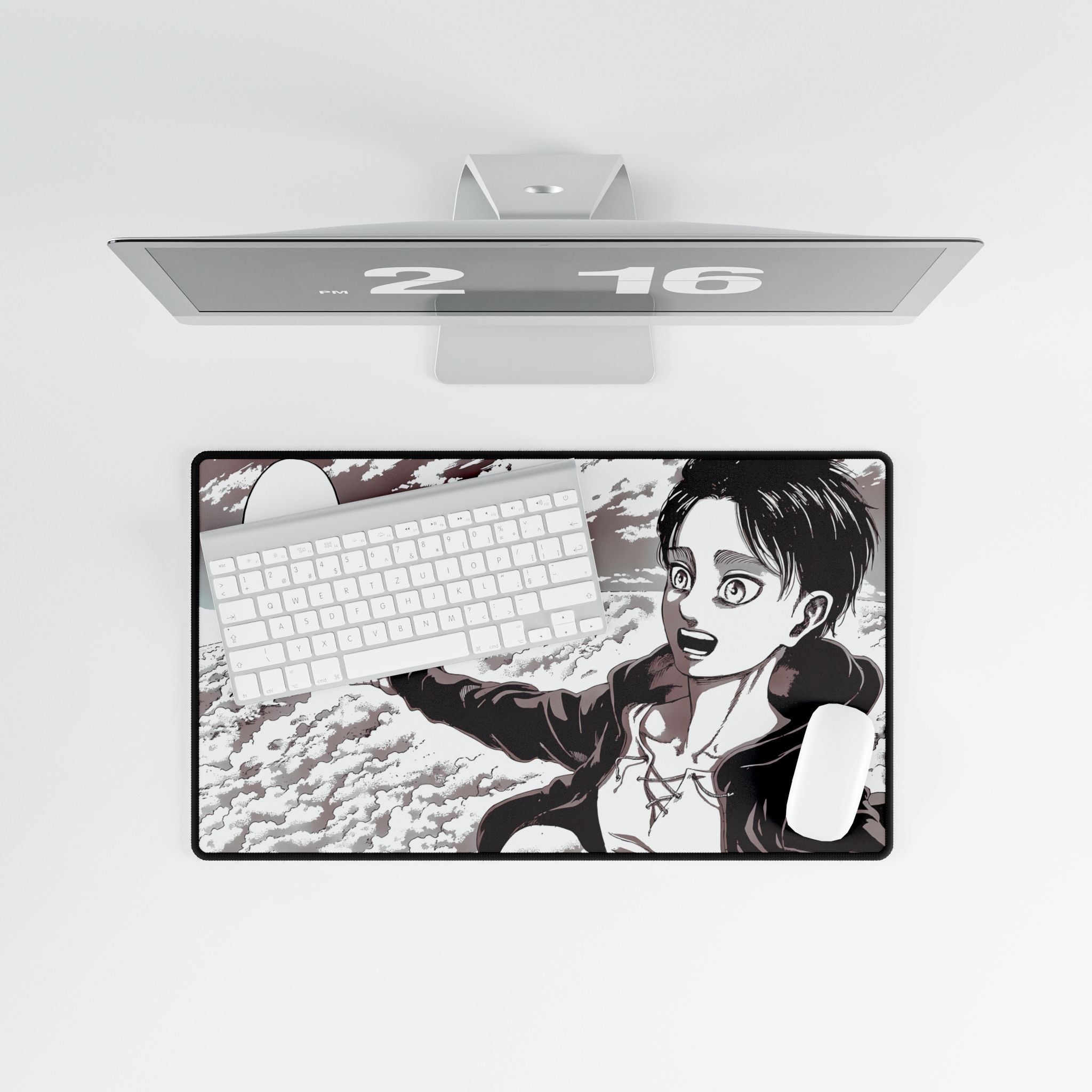 Attack on Titan Eren Yeager Desk Mat | XL Anime Gaming Mouse Pad