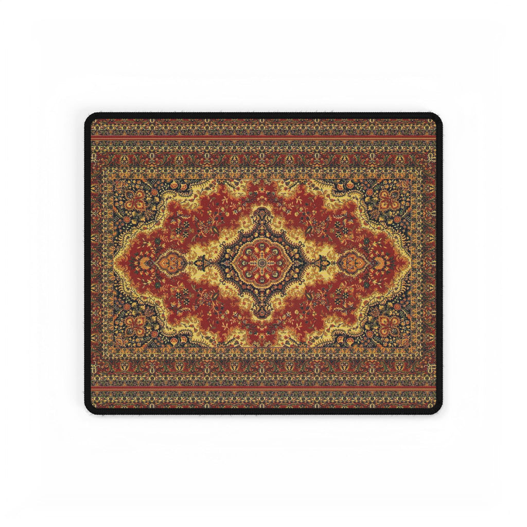 Red Persian Rug Desk Mat | Non-Slip Gaming & Office Mouse Pad, Three Sizes