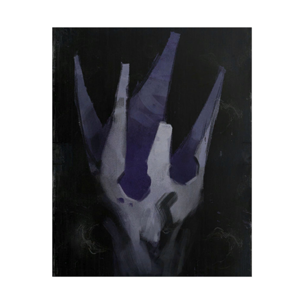 Disco Elysium Volition Poster, Moody Gaming Wall Art, Dark Indigo Giclée Print, Rolled Poster