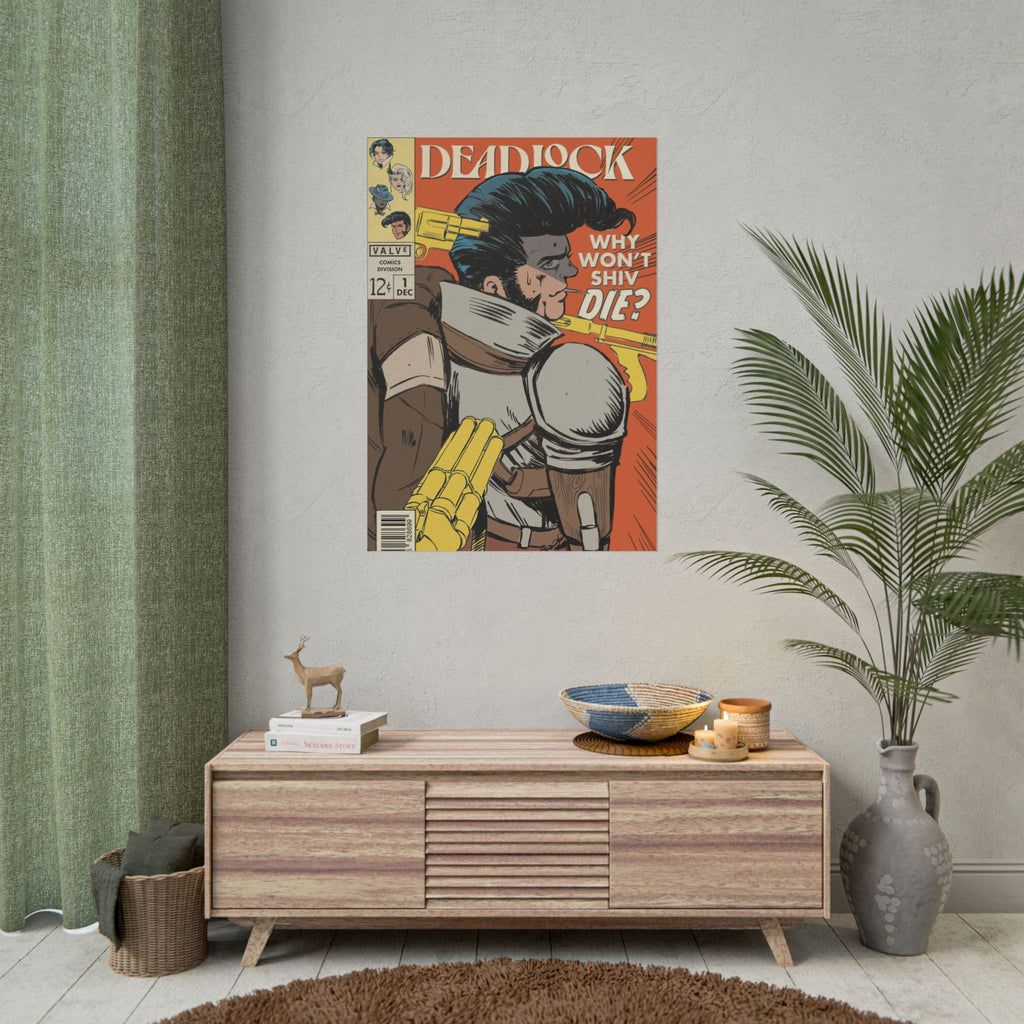 Shiv Deadlock Comic Cover Rolled Poster | Retro Superhero Pop Art
