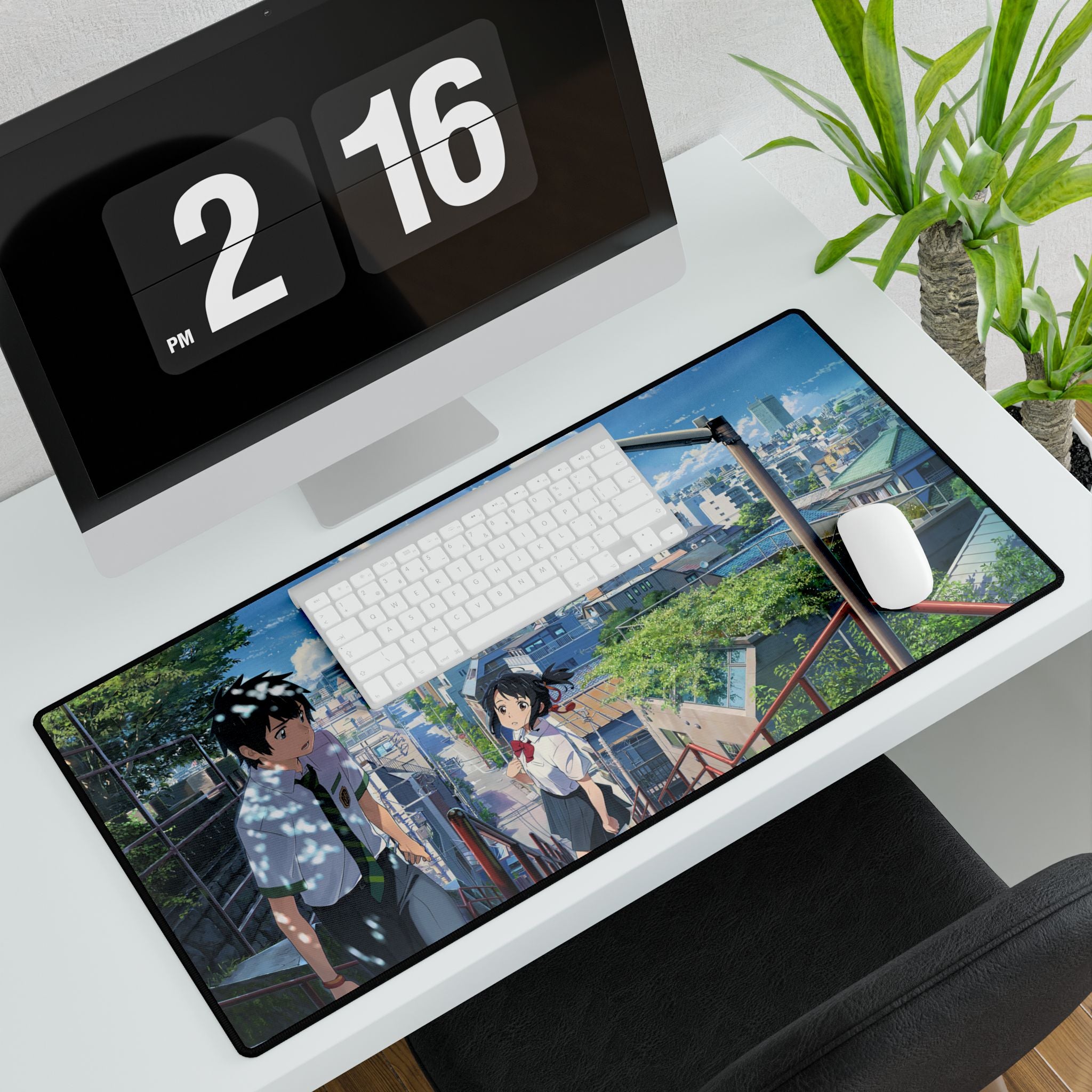 Your Name Taki & Mitsuha Desk Mat | XL Anime Gaming Mouse Pad, Non-Slip