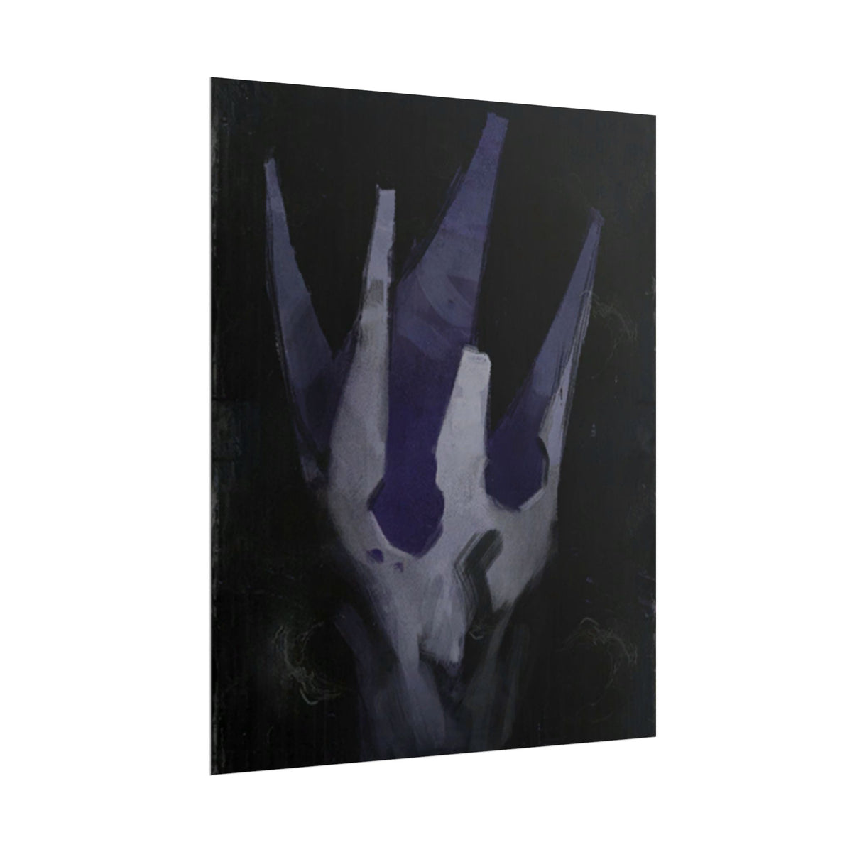 Disco Elysium Volition Poster, Moody Gaming Wall Art, Dark Indigo Giclée Print, Rolled Poster