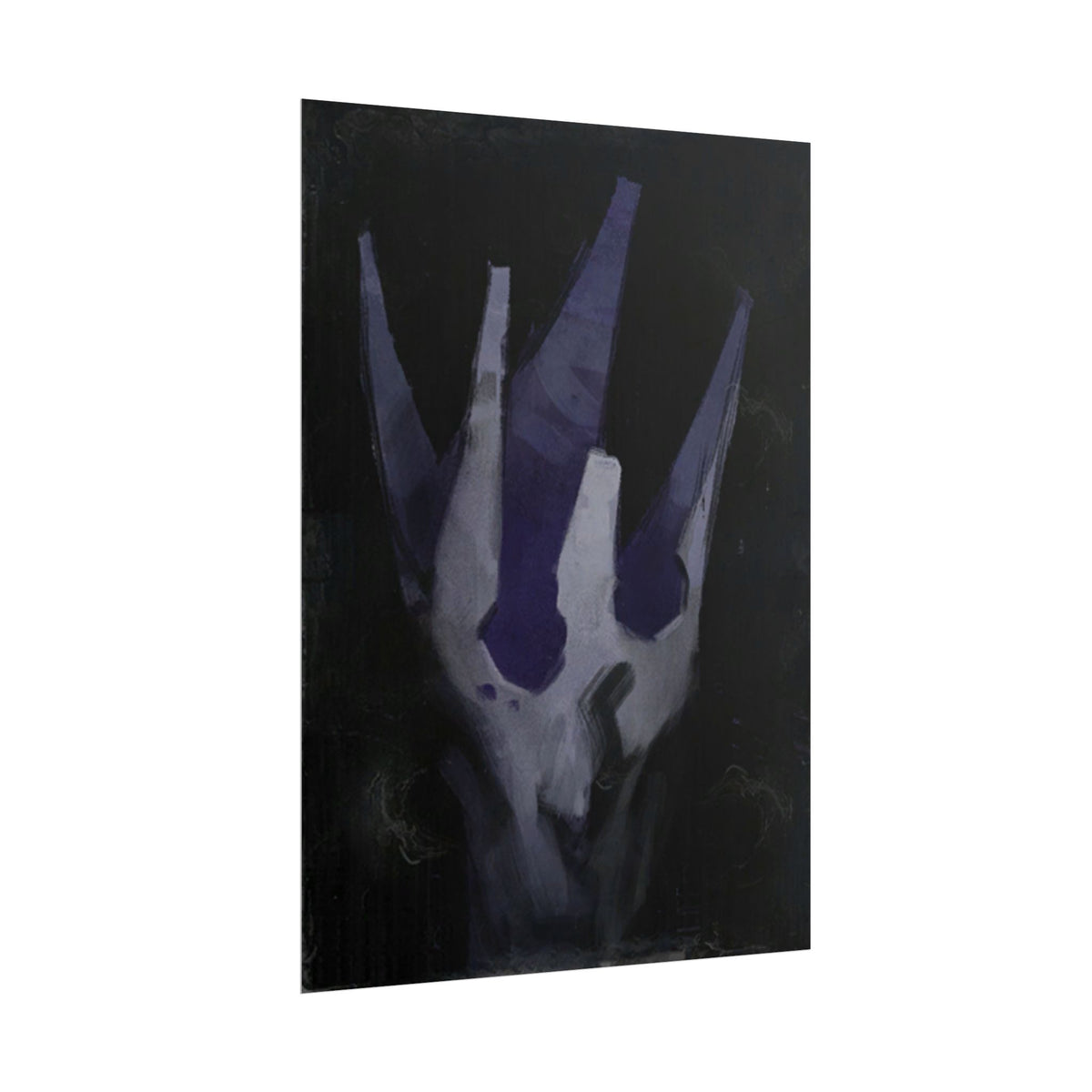 Disco Elysium Volition Poster, Moody Gaming Wall Art, Dark Indigo Giclée Print, Rolled Poster