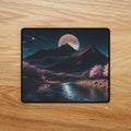Moonlit Cherry Blossom Valley Desk Mat | Non-Slip Anime Gaming Mouse Pad