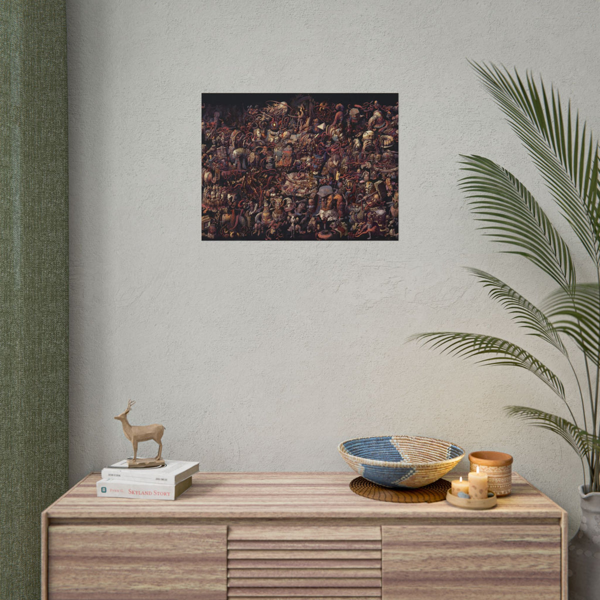 Thought Cabinet Poster, Disco Elysium Inspired Wall Art, Dark Surreal Collage Print, Detective RPG Decor, Rolled Fine Art Poster