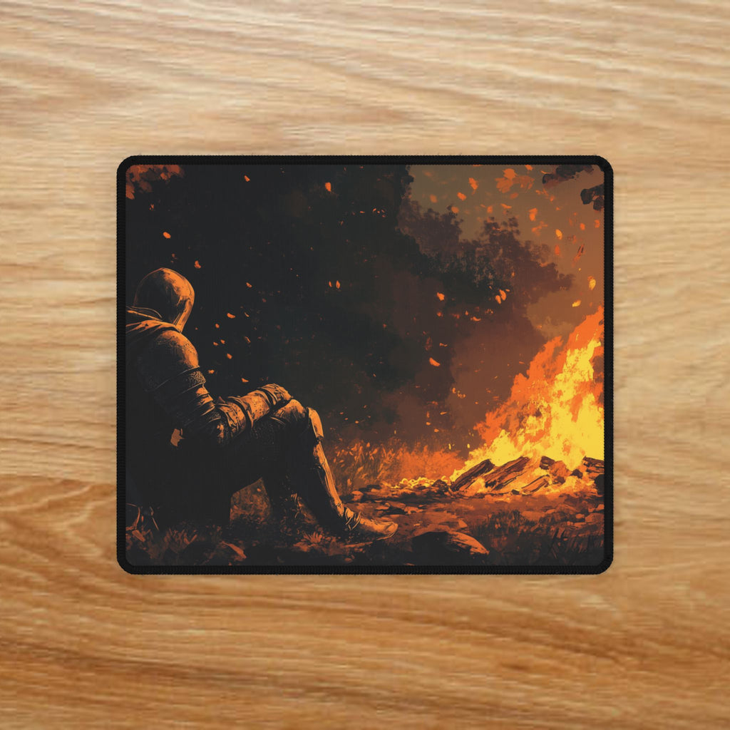 Knight's Rest by the Fire Dark Souls Desk Mat | XL Gaming Mouse Pad, Anti-Fray