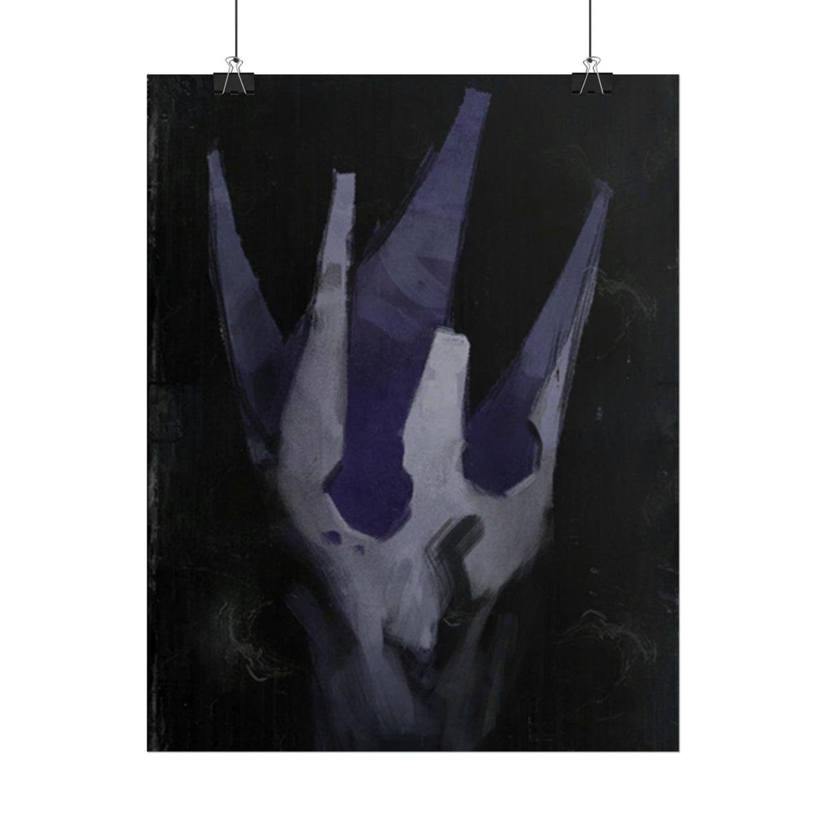Disco Elysium Volition Poster, Moody Gaming Wall Art, Dark Indigo Giclée Print, Rolled Poster