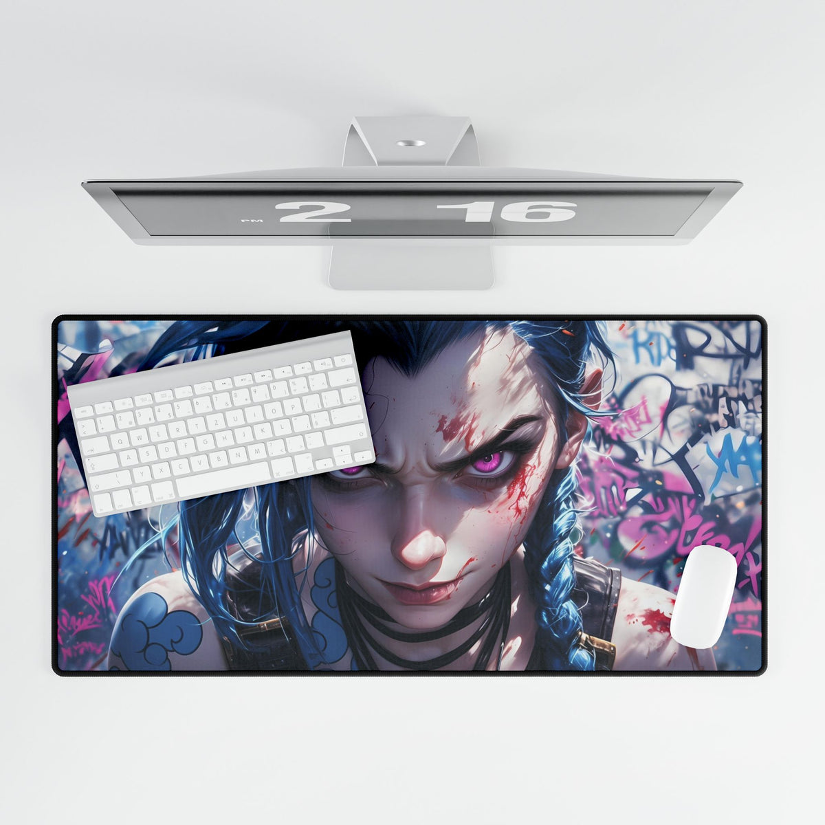 Arcane Jinx Desk Mats, Cool Workspace Decor, Scratch Resistant Surface, Minimalist Organization, Durable, Non-slip Base, Mouse Support.