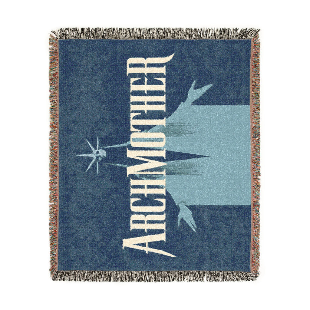 Deadlock Archmother Woven Blanket, 100% Cotton Throw with Fringe, Gothic Gaming Decor, Gamer Gift