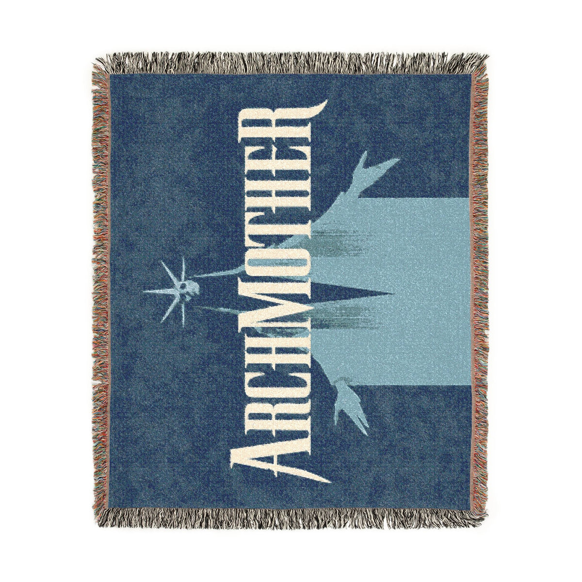 Deadlock Archmother Woven Blanket, 100% Cotton Throw with Fringe, Gothic Gaming Decor, Gamer Gift