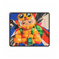 Geometric Adventure Time Cartoon Samurai Desk Mat | Large Gaming Mousepad