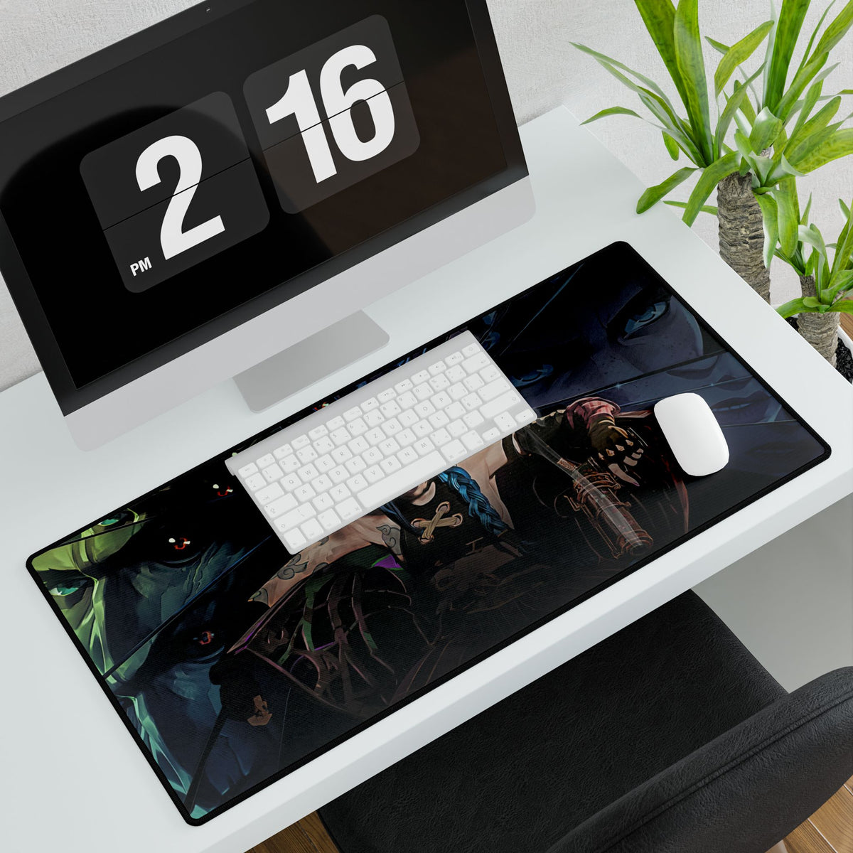 Arcane Jinx Desk Mat - Non-Slip Surface, Anti-Fray Edges, Smooth, Durable - Gaming, Work, Study, Office Accessories, Mouse Pad, Computer