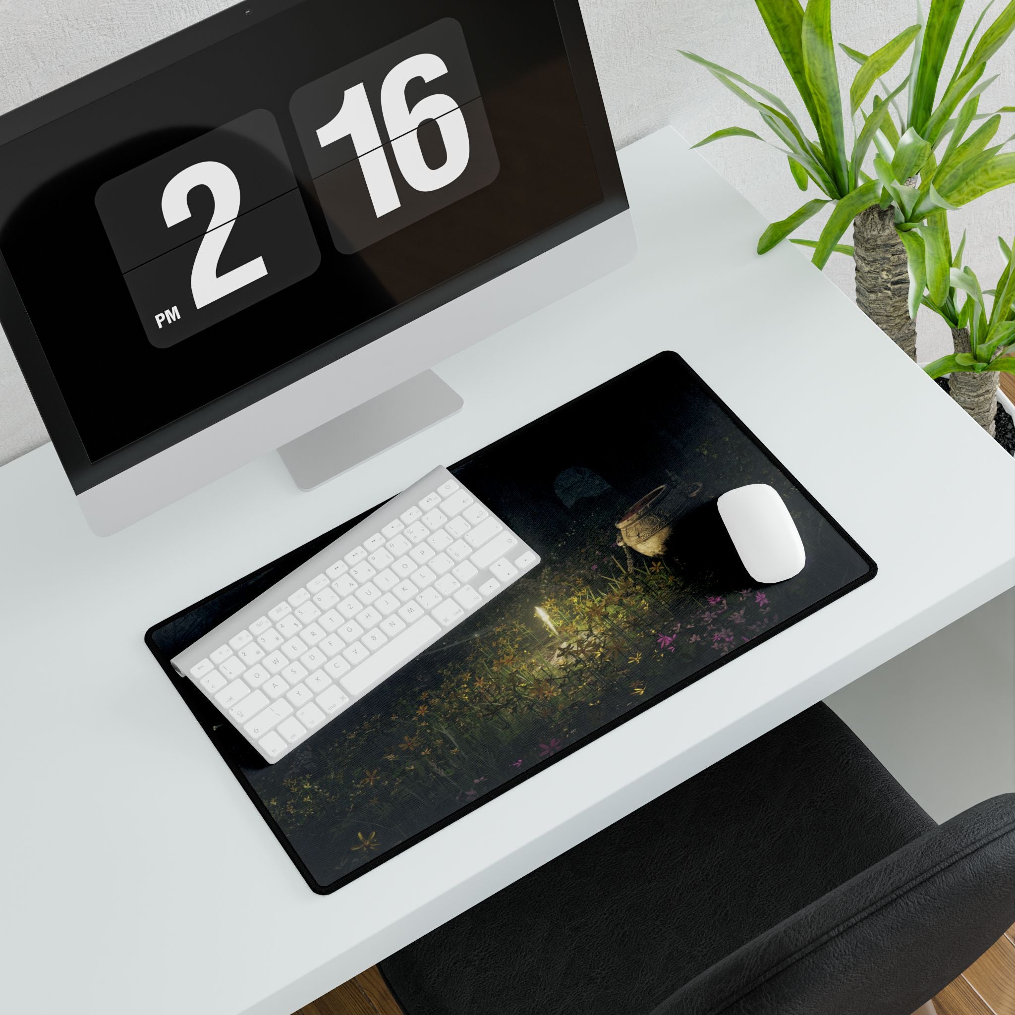 Elden Ring Pot Family Garden Desk Mat | Nature-Inspired Gaming Mouse Pad