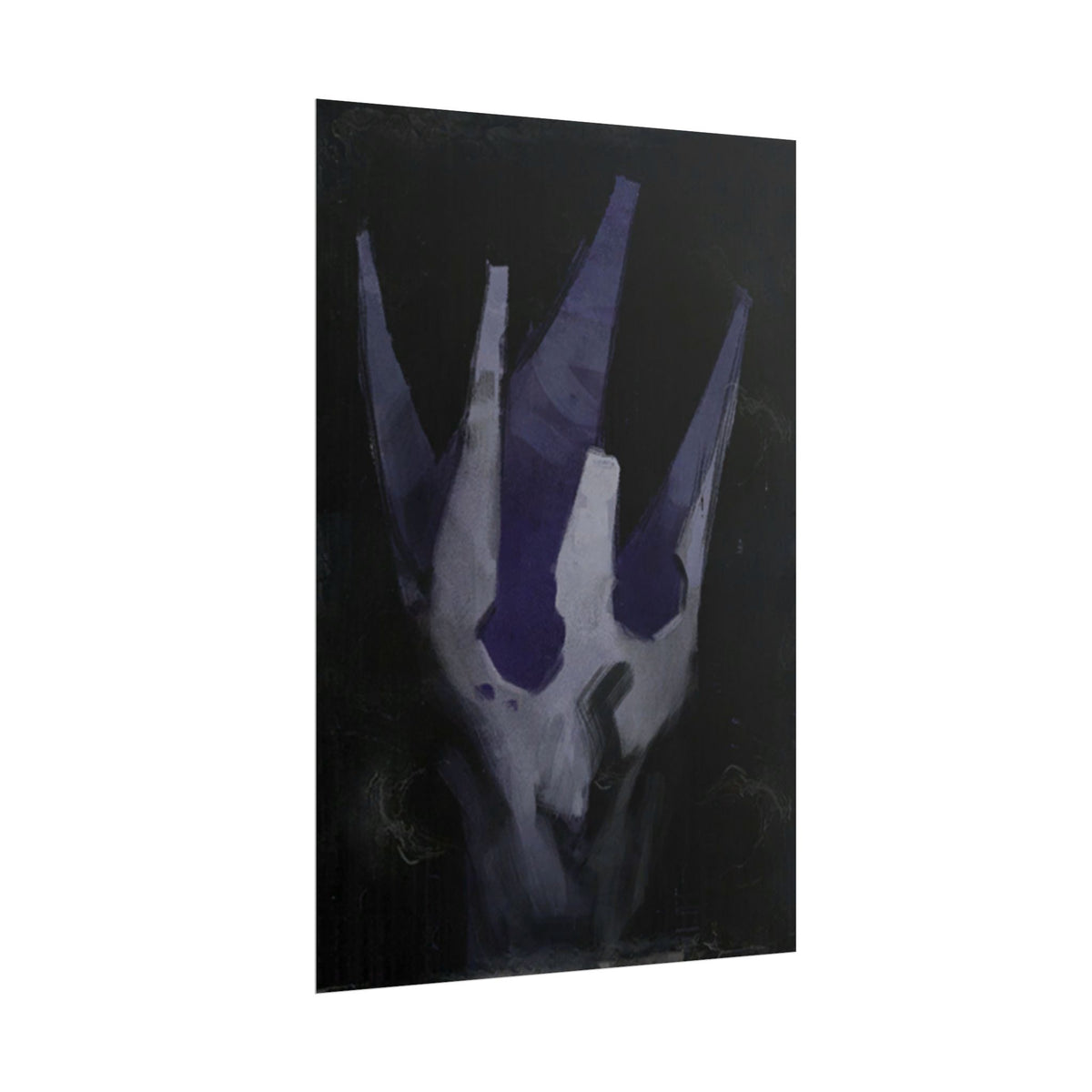 Disco Elysium Volition Poster, Moody Gaming Wall Art, Dark Indigo Giclée Print, Rolled Poster