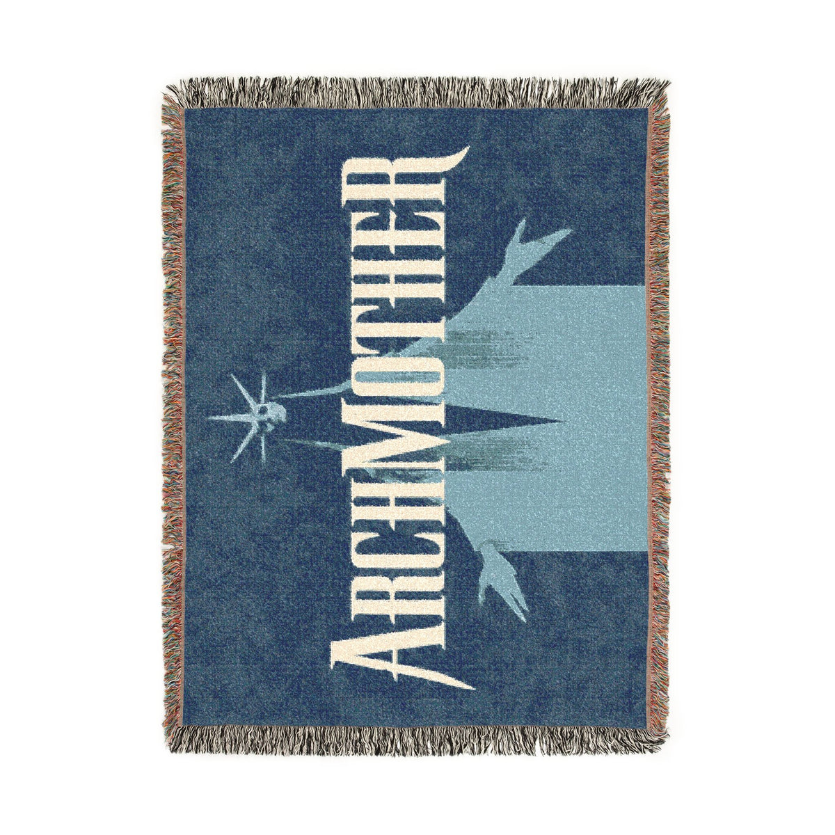 Deadlock Archmother Woven Blanket, 100% Cotton Throw with Fringe, Gothic Gaming Decor, Gamer Gift