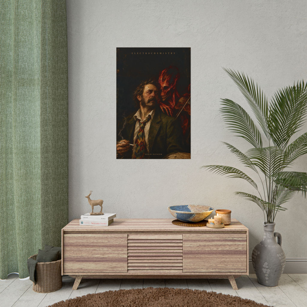 Elechtrochemistry Temptation -Disco Elysium Violinist Illustration Poster | Rolled Poster