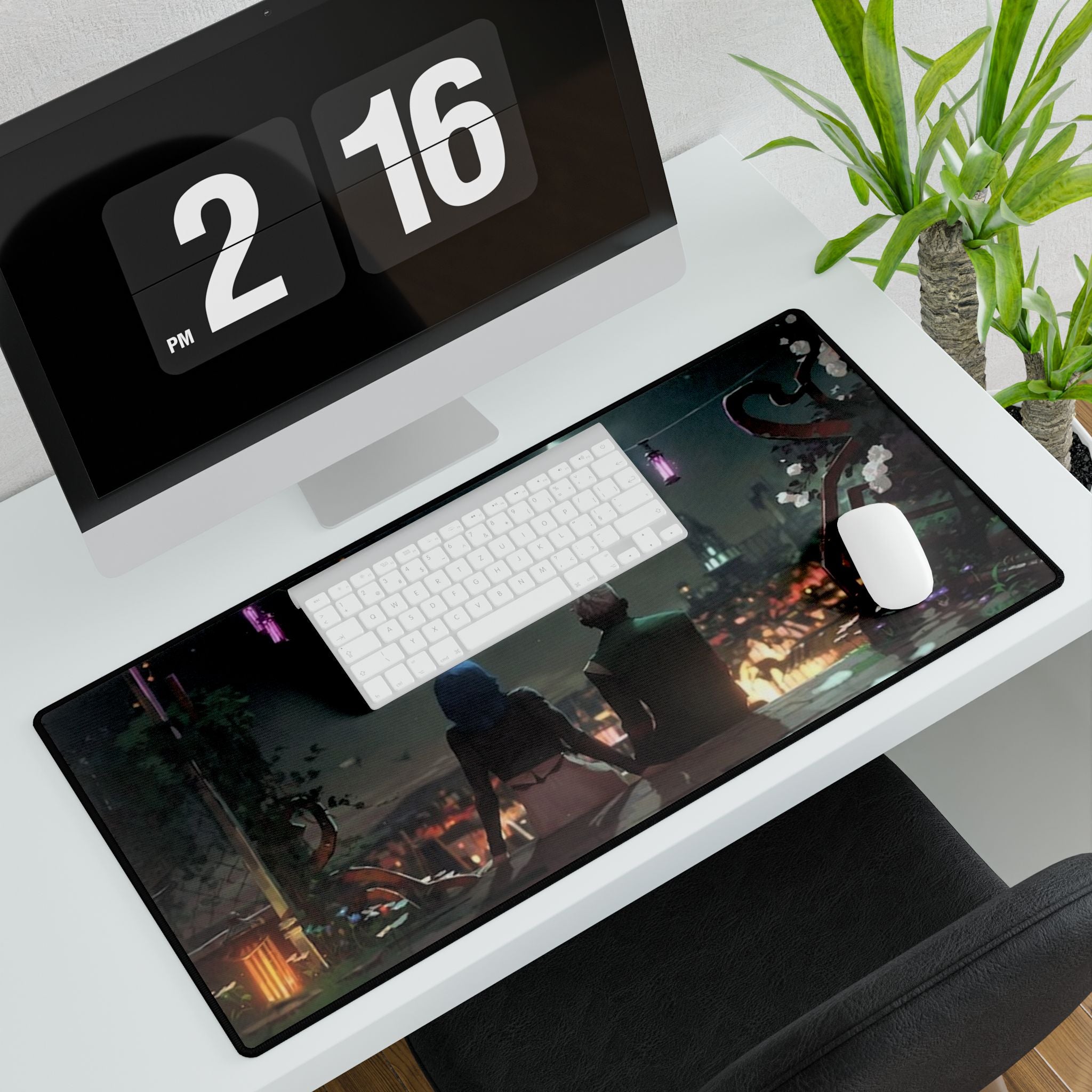League of Legends Arcane Jinx & Ekko Desk Mat | XL Gaming Mouse Pad, 3 Sizes